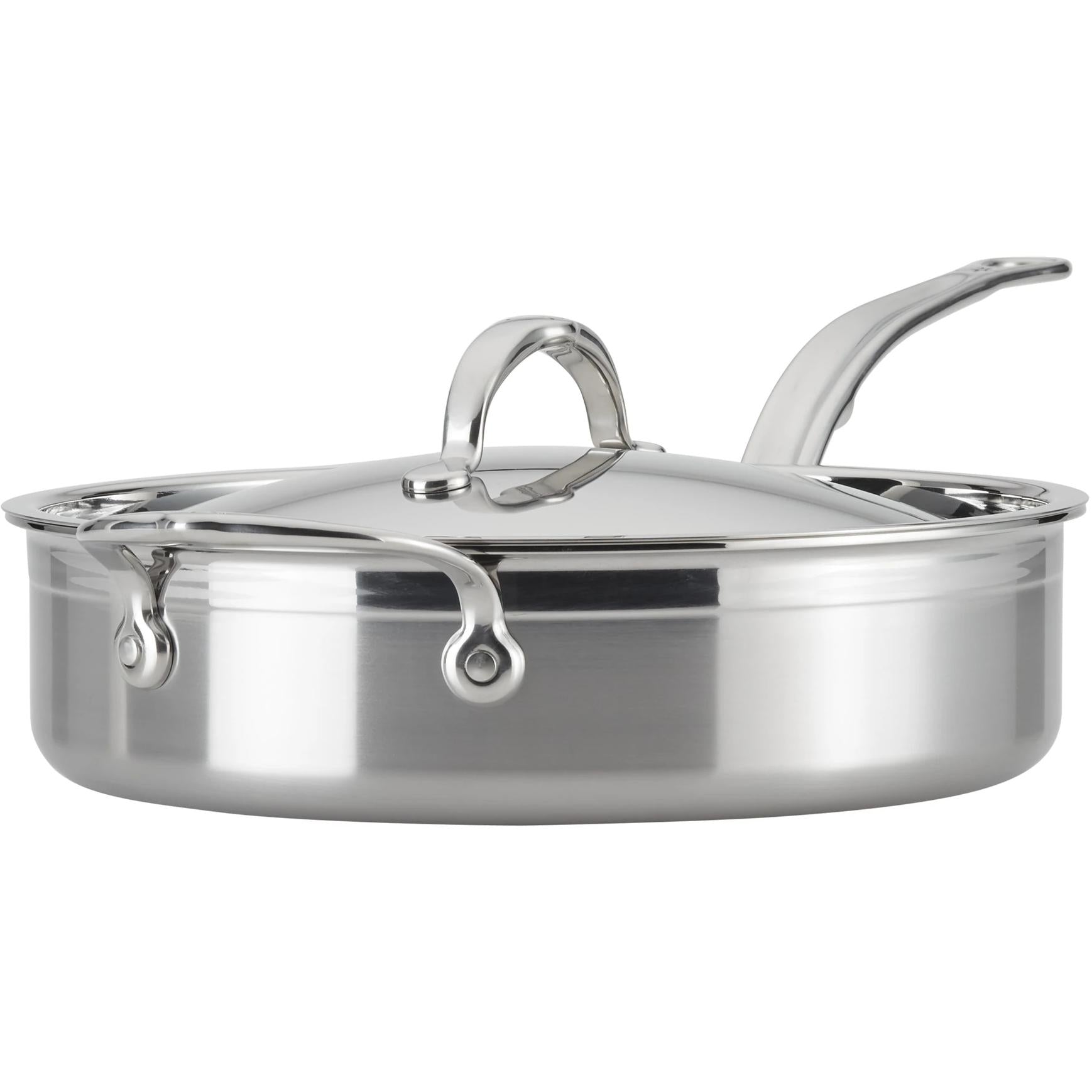 Probond 3.5 Quart Nonstick Saute Pan with Glass Lid - Perfect for Stir-Frying, Searing & Simmering - Ideal for Gas, Electric & Induction Cooktops