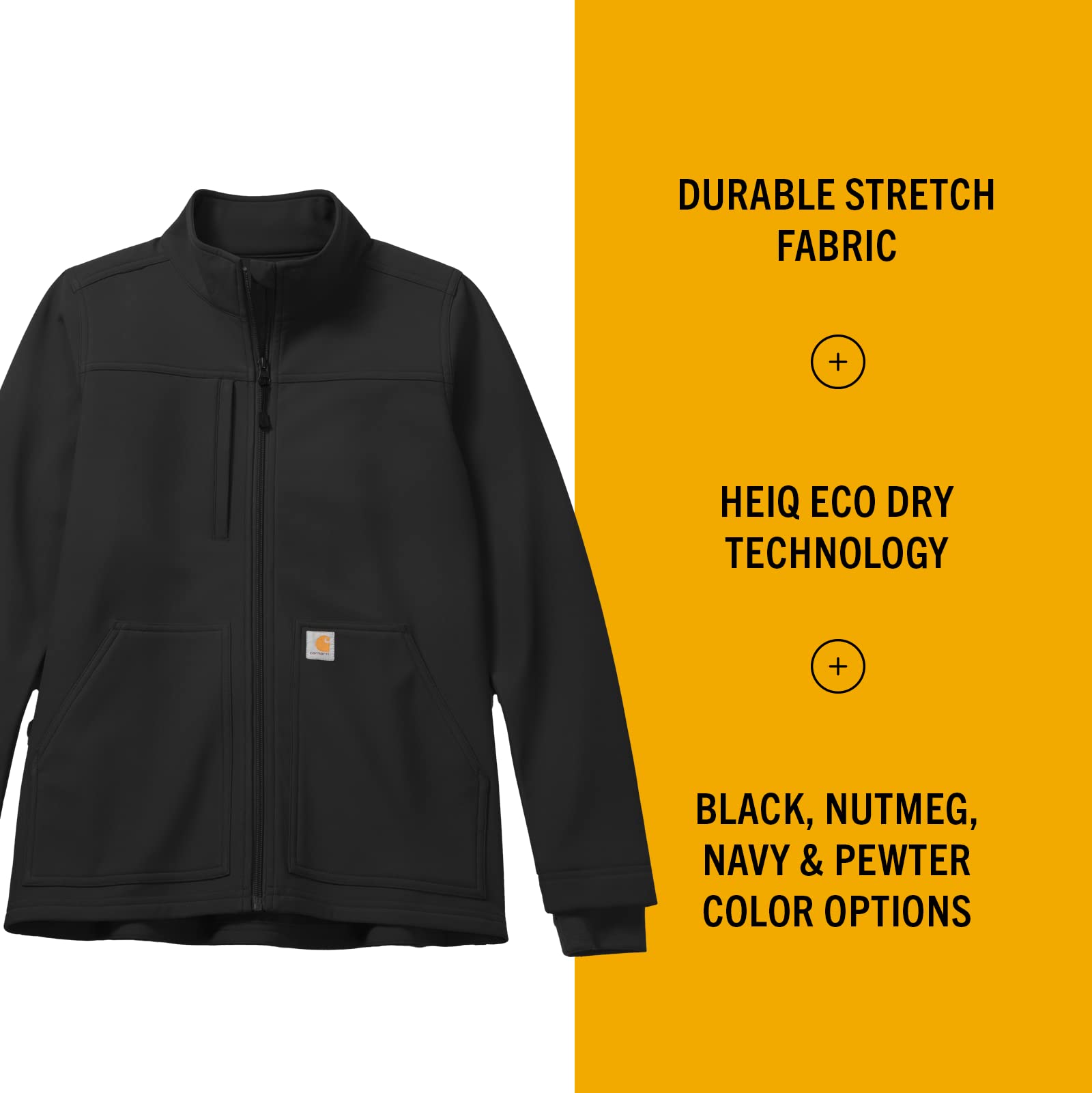 Carhartt Women's Rugged Flex Bonded Fleece Jacket - Water-Resistant Winter Coat for Outdoor Work & Hiking | Warm Insulated Workwear for Cold Weather