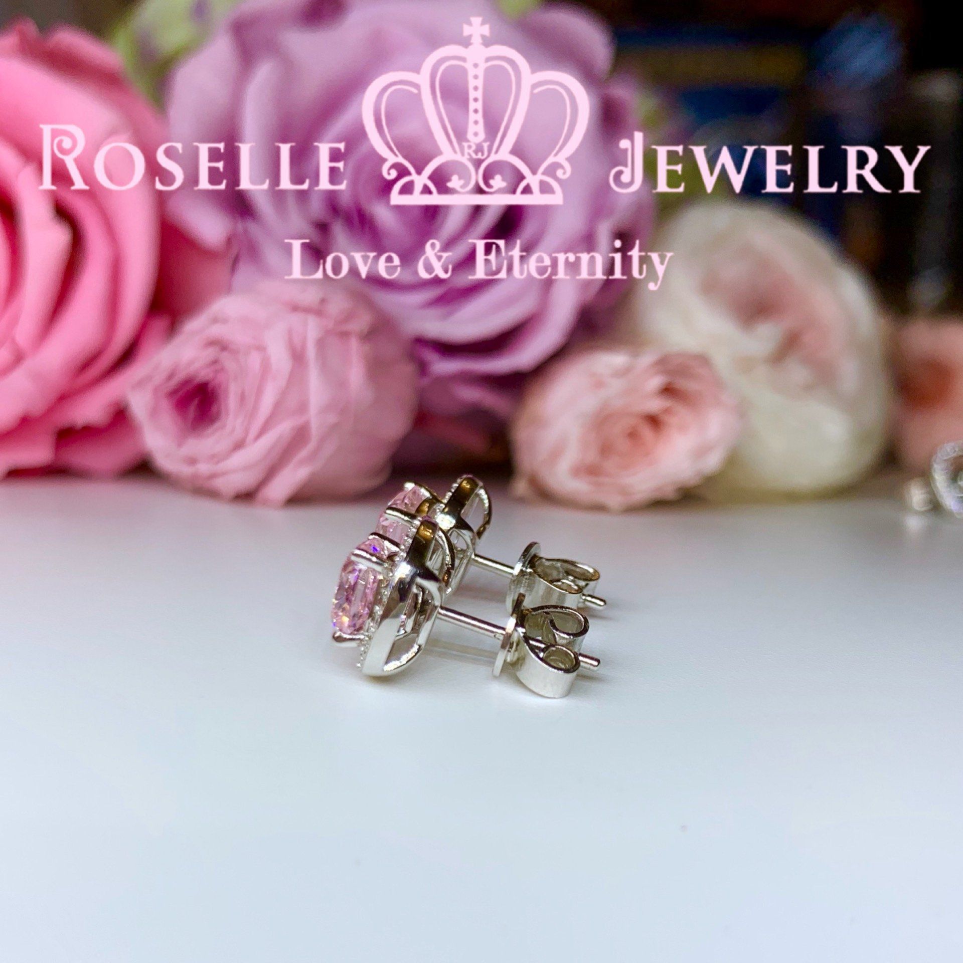 Detachable Cushion Cut Halo Stud Earrings - 14K Gold Plated Cubic Zirconia Jewelry for Women | Perfect for Weddings, Parties & Everyday Elegance