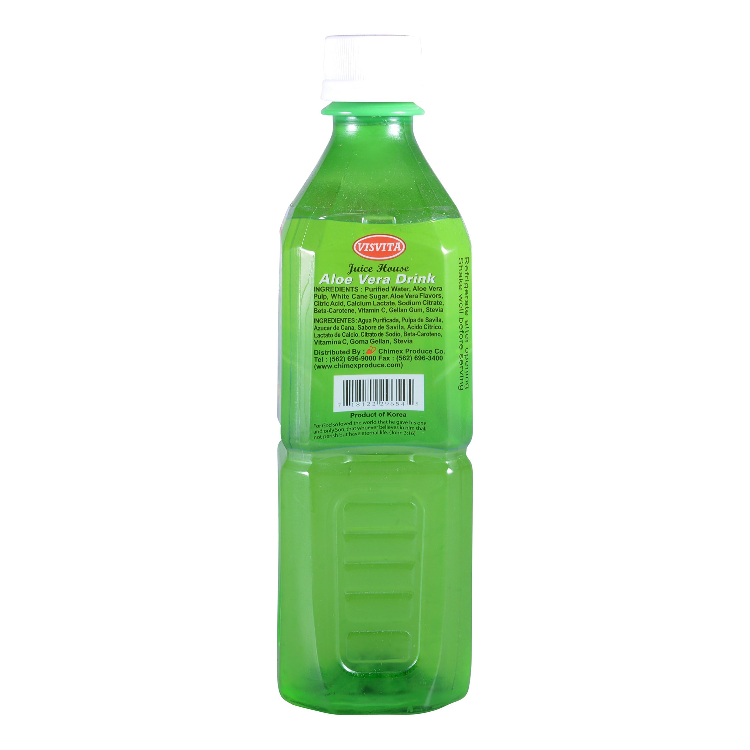Organic Aloe Vera Juice for Digestion & Hydration - Cold Pressed, No Sugar Added - Perfect for Detox, Skin Care & Weight Loss - Juice House Brand