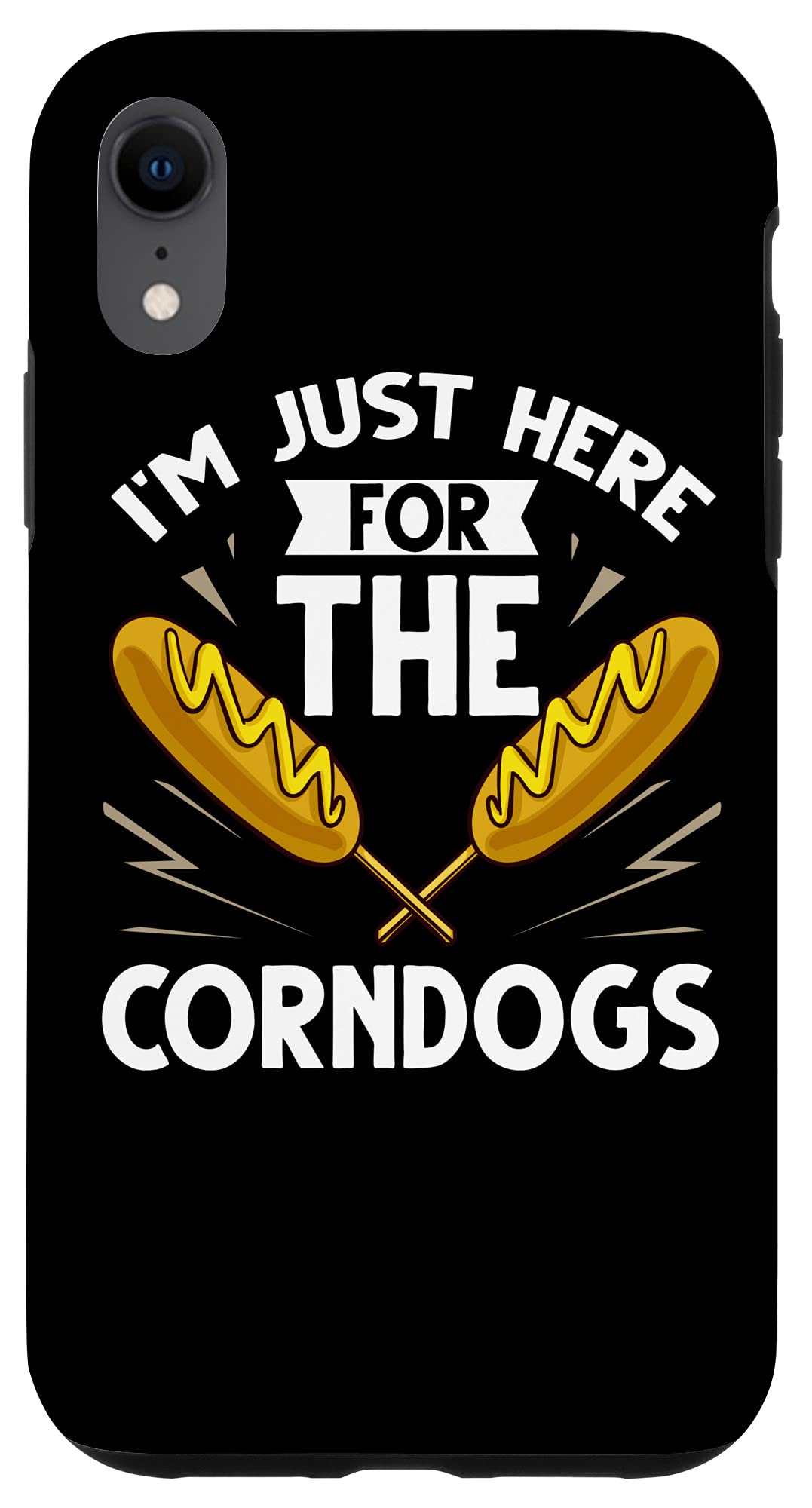 iPhone XR Case - Korean Corn Dog Inspired Design with Mini Cheese Maker | Cute & Protective Phone Cover for Daily Use, Travel, and Gifts