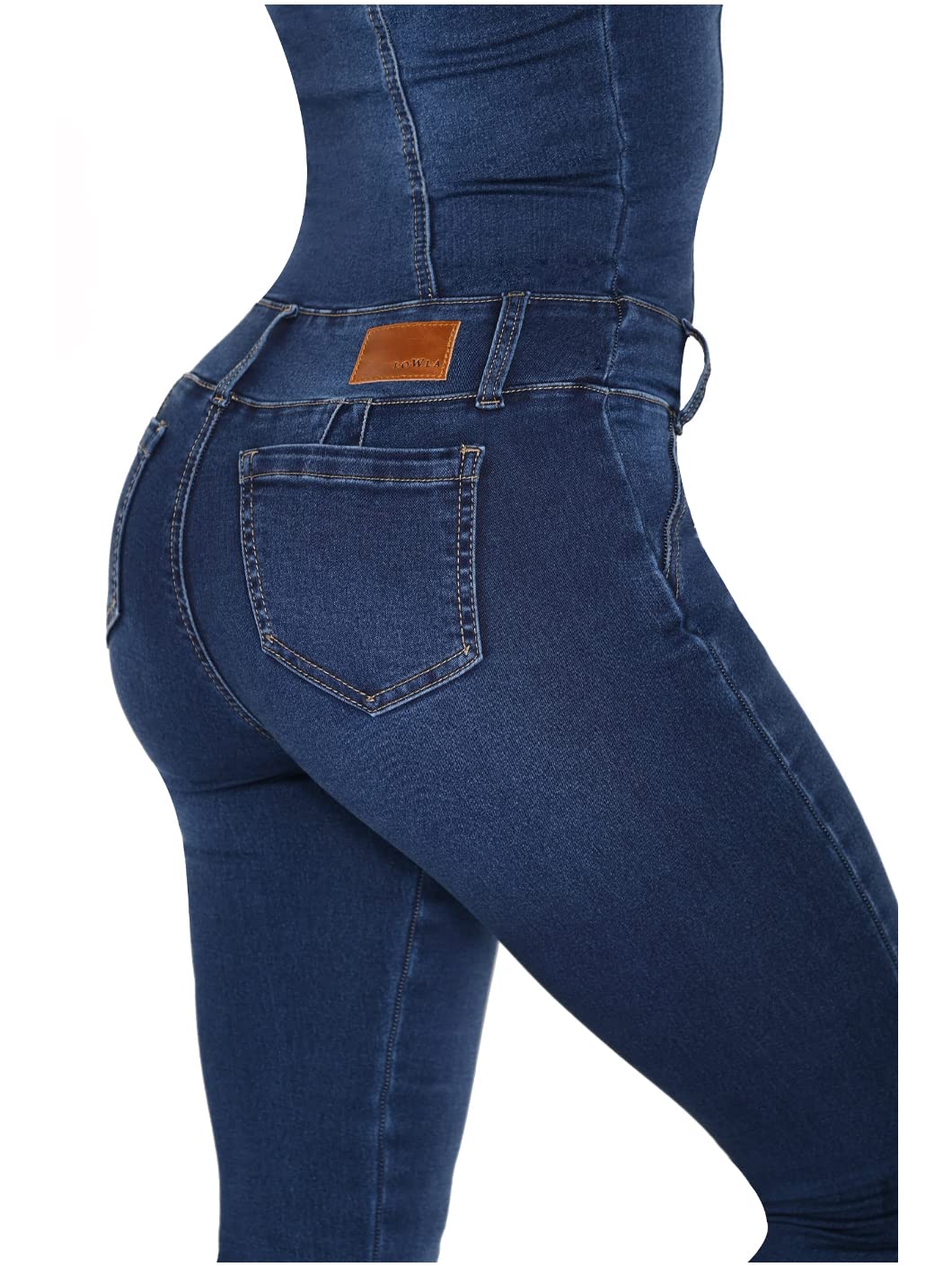 L.O.W.L.A SHAPEWEAR One Piece Jumpsuits for Women - Butt Lifting Jeans & Colombian Pants for Booty Enhancement | Slimming Bodysuit for Tummy Control, Hourglass Figure | Perfect for Workout, Date Night, and Everyday Wear