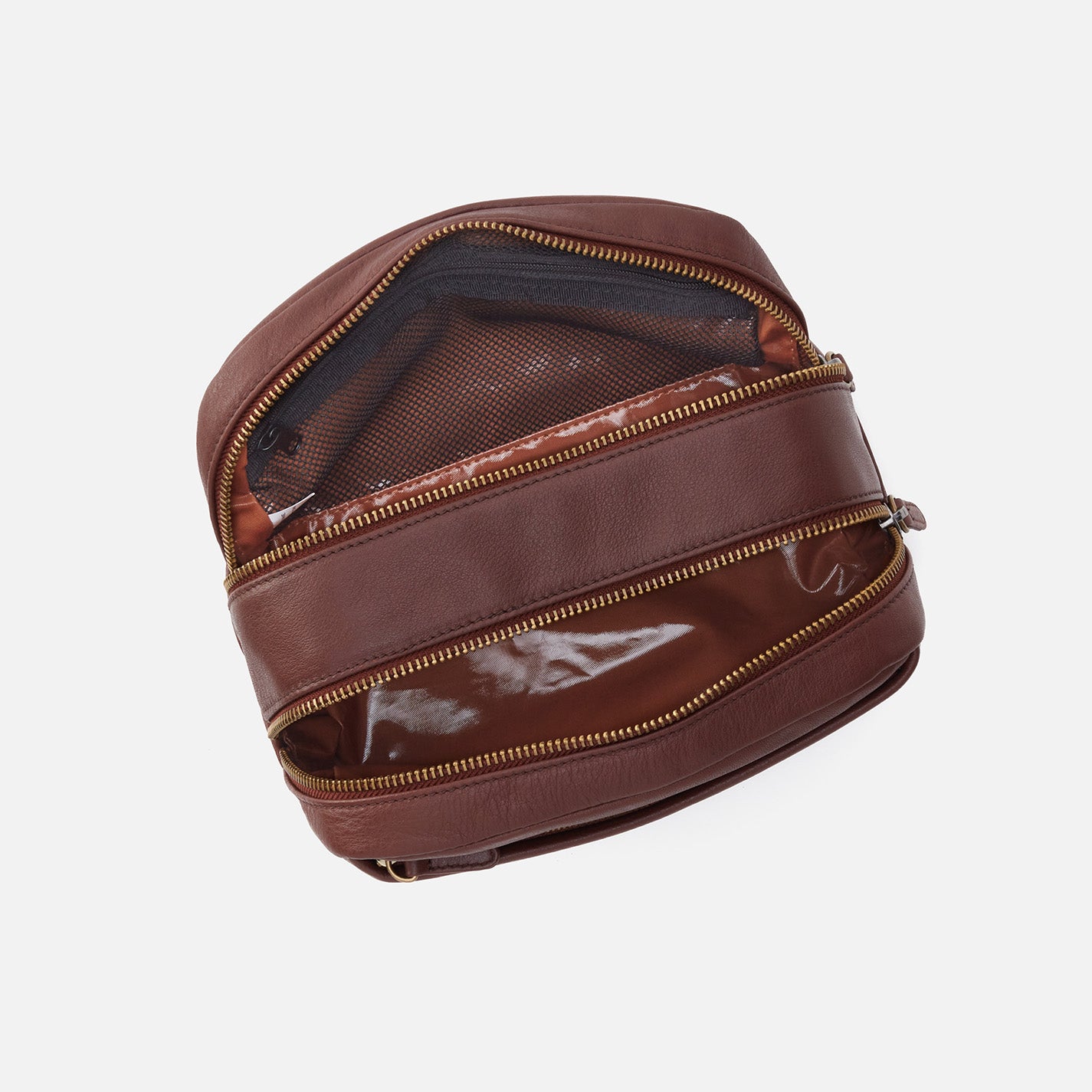 Premium Men's Travel Kit in Luxurious Silk Napa Leather - Brown | Perfect for Business Trips, Vacations & Grooming Essentials Organization