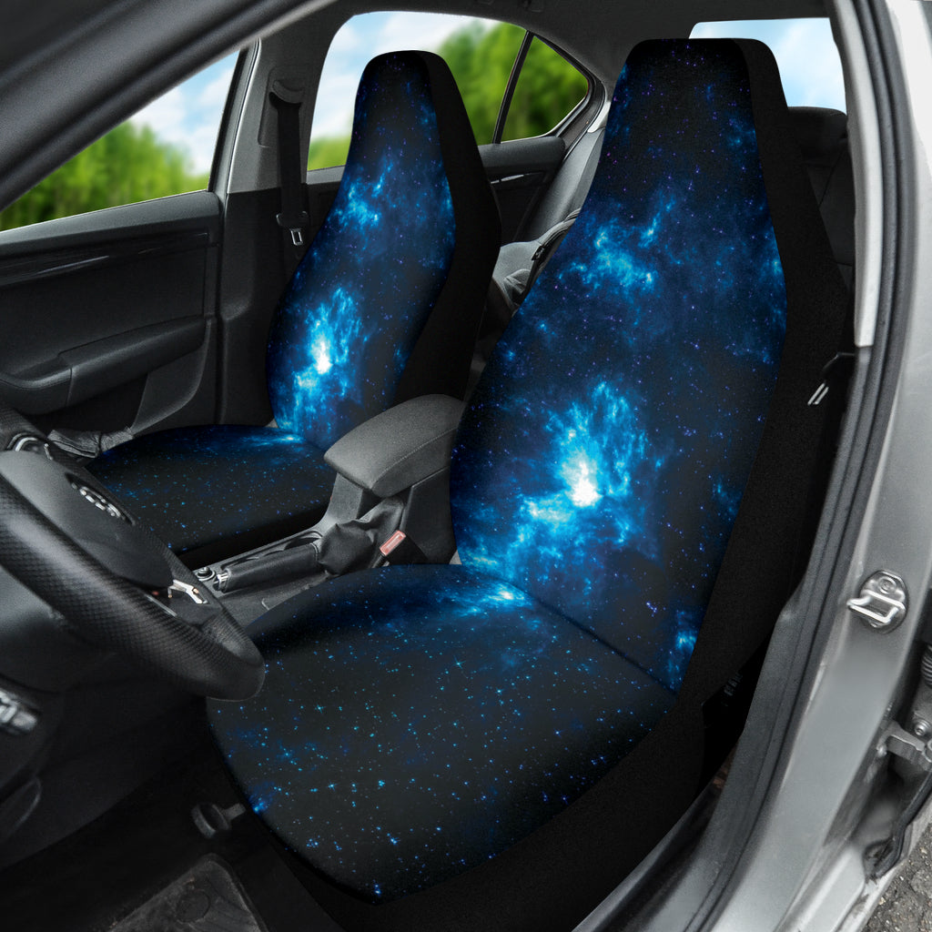Premium Blue Dark Galaxy Car Seat Covers - Universal Fit for Cars, Trucks & SUVs - Stylish Protection for Road Trips & Daily Commutes