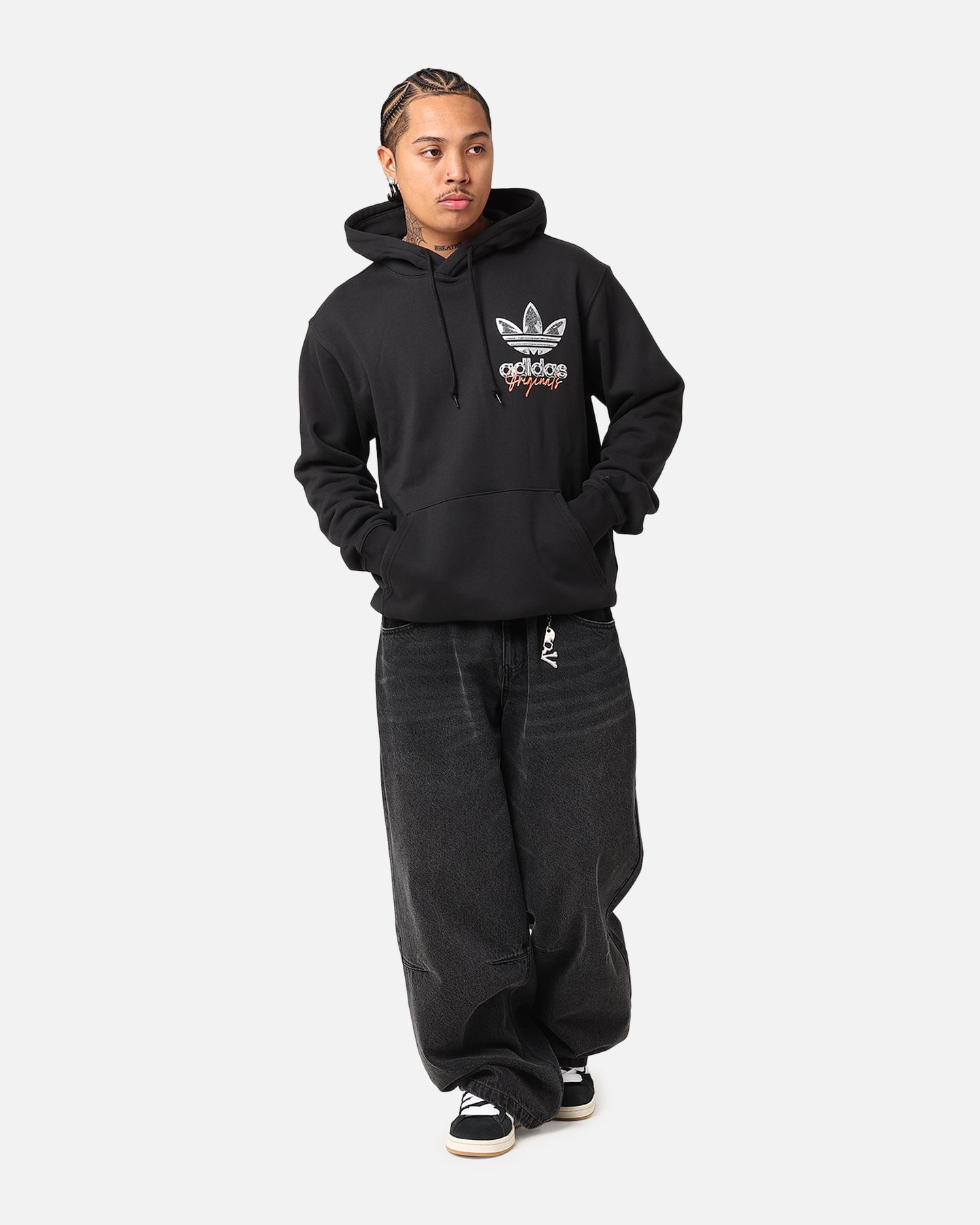 Adidas Trefoil Hoodie for Men & Women - Classic Black Pullover Sweatshirt with Iconic Logo | Casual Streetwear, Gym, Lounge & Everyday Comfort