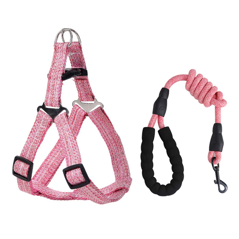 SONGBIRDTH 120cm Small & Medium Pet Dog Harness with Chest Strap & Heavy Duty Leash - Adjustable Puppy Collar for Small, Medium, Large Dogs - Perfect for Walking, Training & Outdoor Adventures