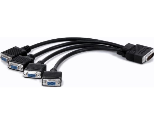 Matrox Graphics Quad Analog Upgrade Cable - Compatible with M9120 Plus LP | High-Quality Video Connection for Professional Workstations & Digital Signage