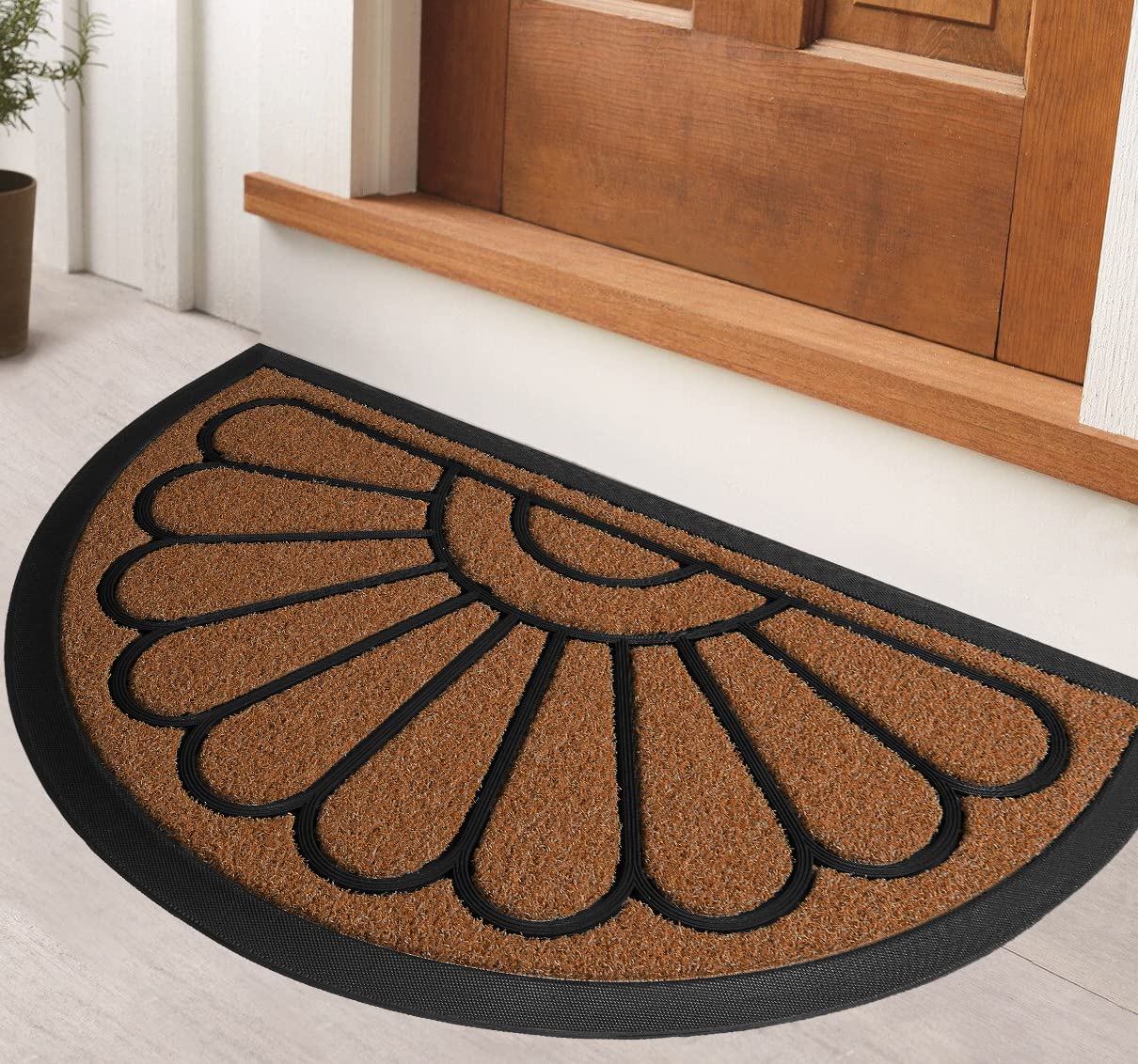 Durable Non-Slip Welcome Doormat 30x17 Inches - Heavy Duty Front Door Mat for Home Entryway - Waterproof Outdoor Indoor Floor Mat - Perfect for Porch, Patio, Garage & Mudroom