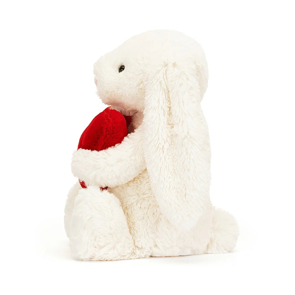 Adorable Red Love Heart Plush Bunny Stuffed Animal - Perfect for Valentine's Day Gifts, Easter Decorations & Nursery Room Decor