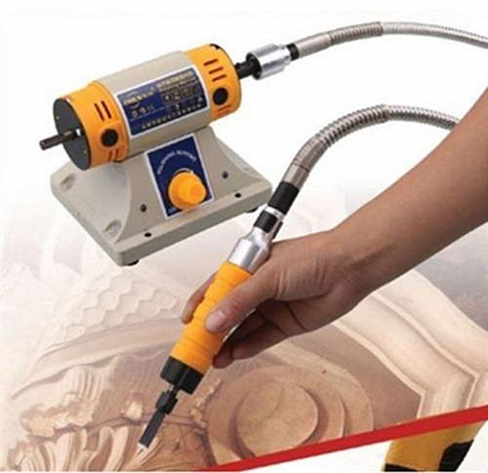 YUCHENGTECH Electric Wood Chisel Carving Tool - Professional Woodworking Chisel Machine Kit (Host + Chisel + Shaft) for DIY Furniture Making & Wood Sculpting