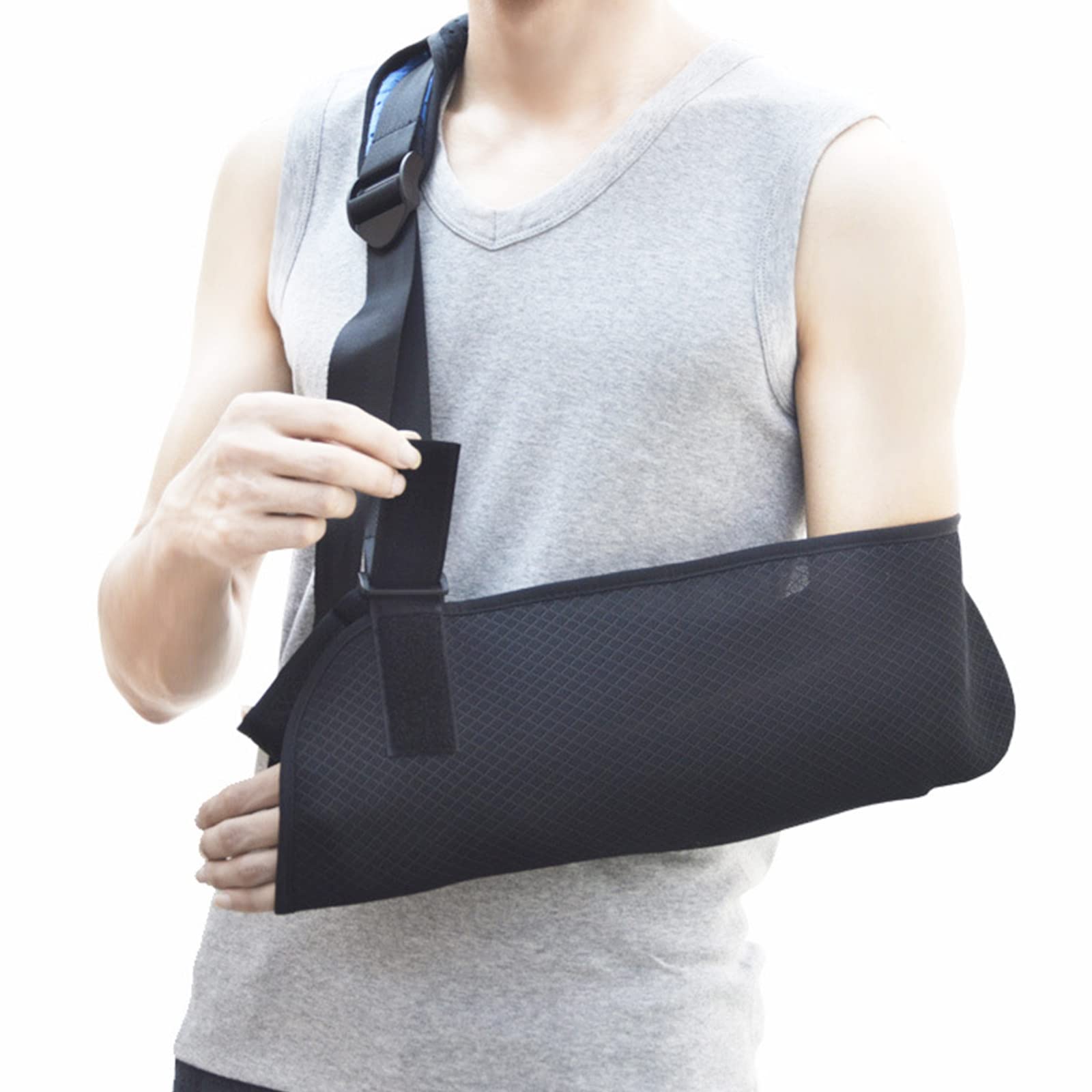 Medical Arm Shoulder Sling with Back Support - Adjustable Shoulder Immobilizer for Men & Women - Lightweight Arm Brace for Shoulder Injuries, Broken or Fractured Arms - Ideal for Post-Surgery Recovery & Sports Injury Support