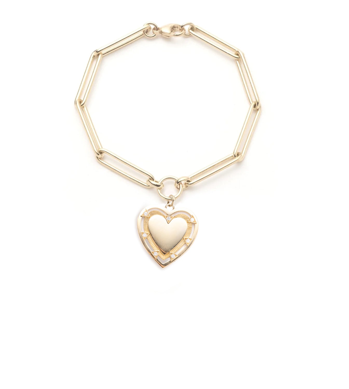 Heart Token Love Bracelet - Extended Clip Chain Adjustable Wristband for Women | Romantic Gift for Valentine's Day, Anniversary & Couple Jewelry