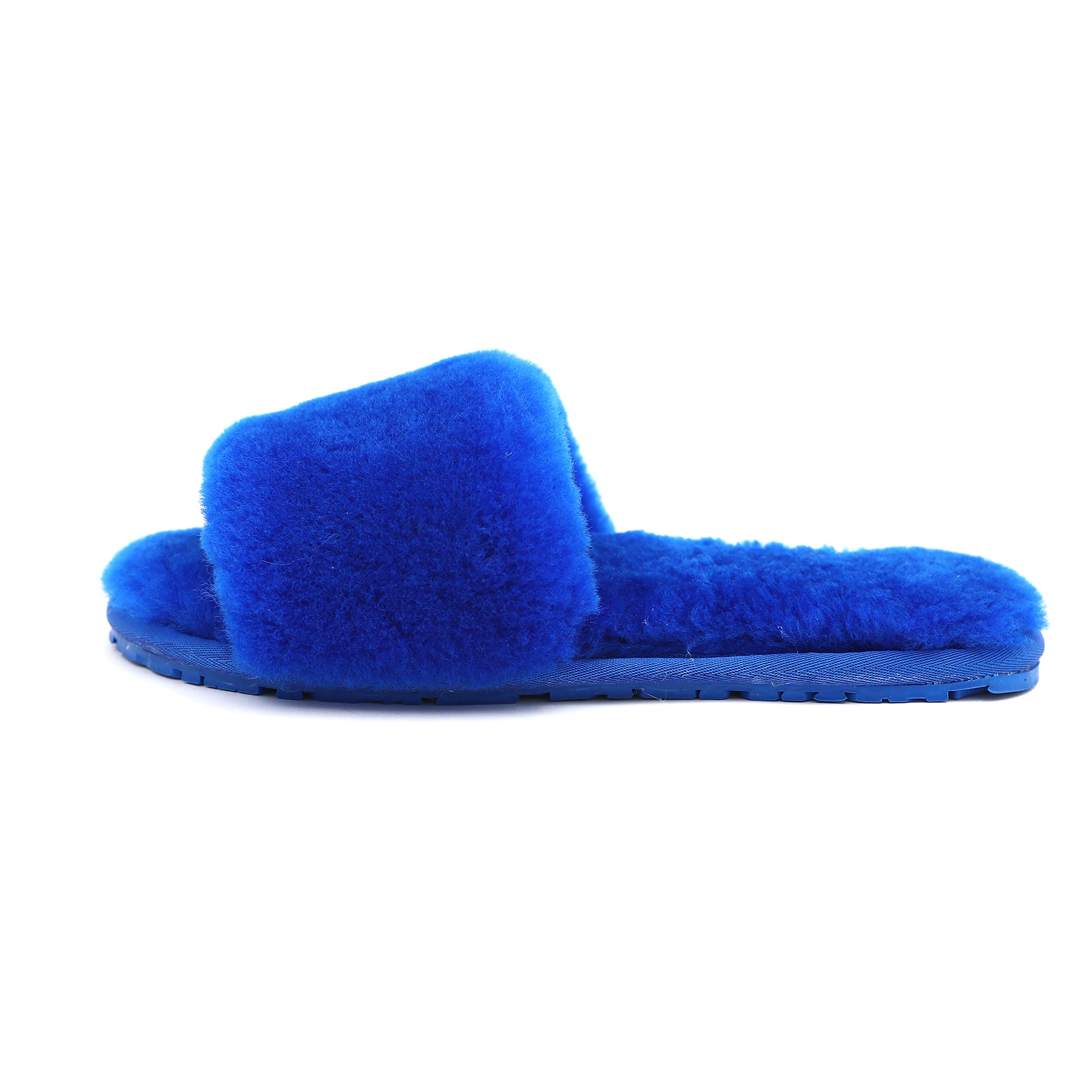 Boiled Wool Slippers for Women - Genuine Fur Open-Toe House Slippers | Luxury Comfort Indoor/Outdoor Wear | Perfect for Home, Office & Relaxation