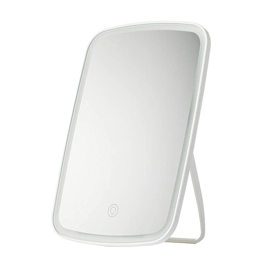 Ubersweet® LED Vanity Mirror with Light - Portable Folding Makeup Mirror for Women, Desktop Dressing Mirror with Adjustable Brightness for Home, Dorm & Travel | Perfect for Makeup, Skincare & Hair Styling