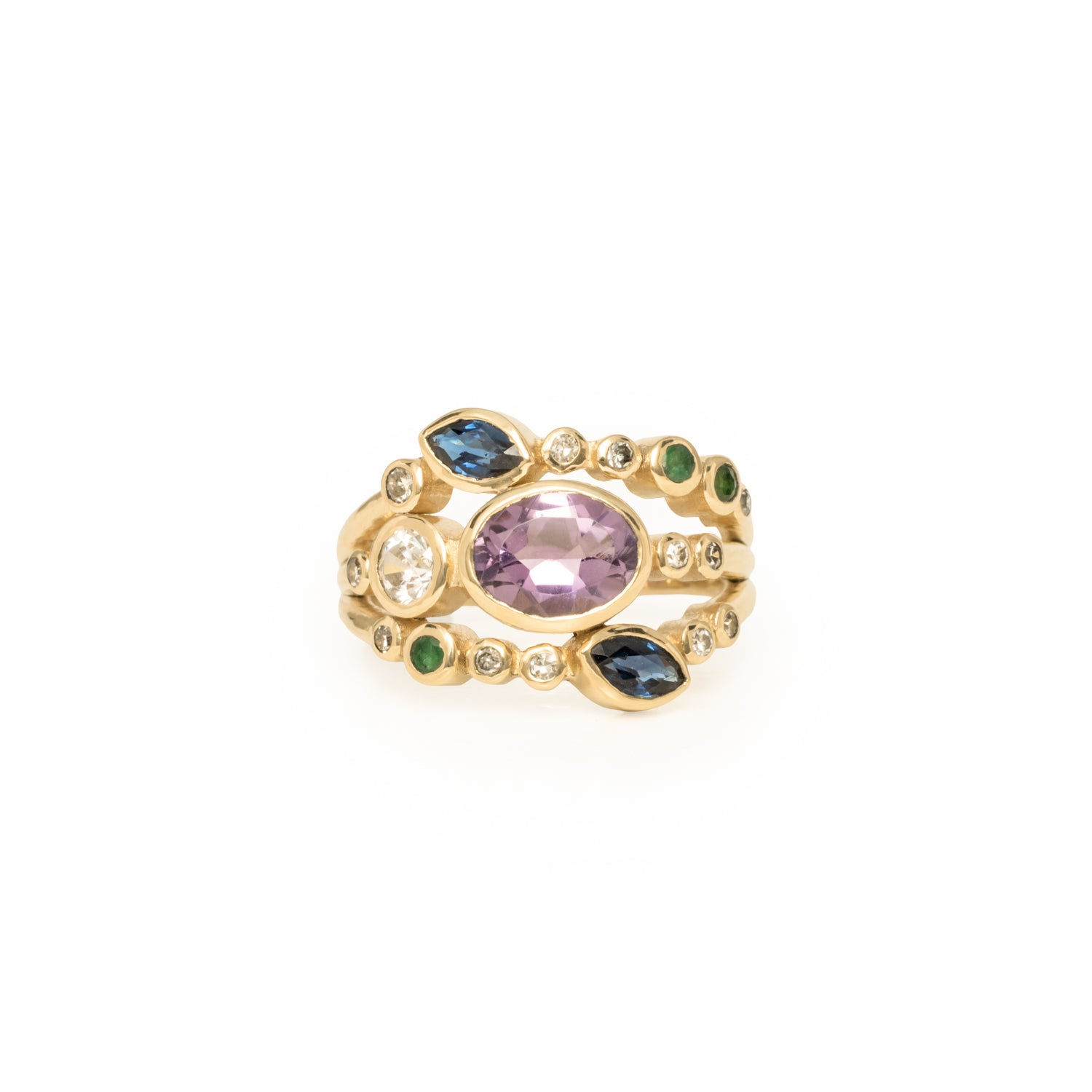 Leah Gemstone Ring - Elegant Handmade Jewelry for Women | Perfect for Weddings, Parties & Everyday Wear