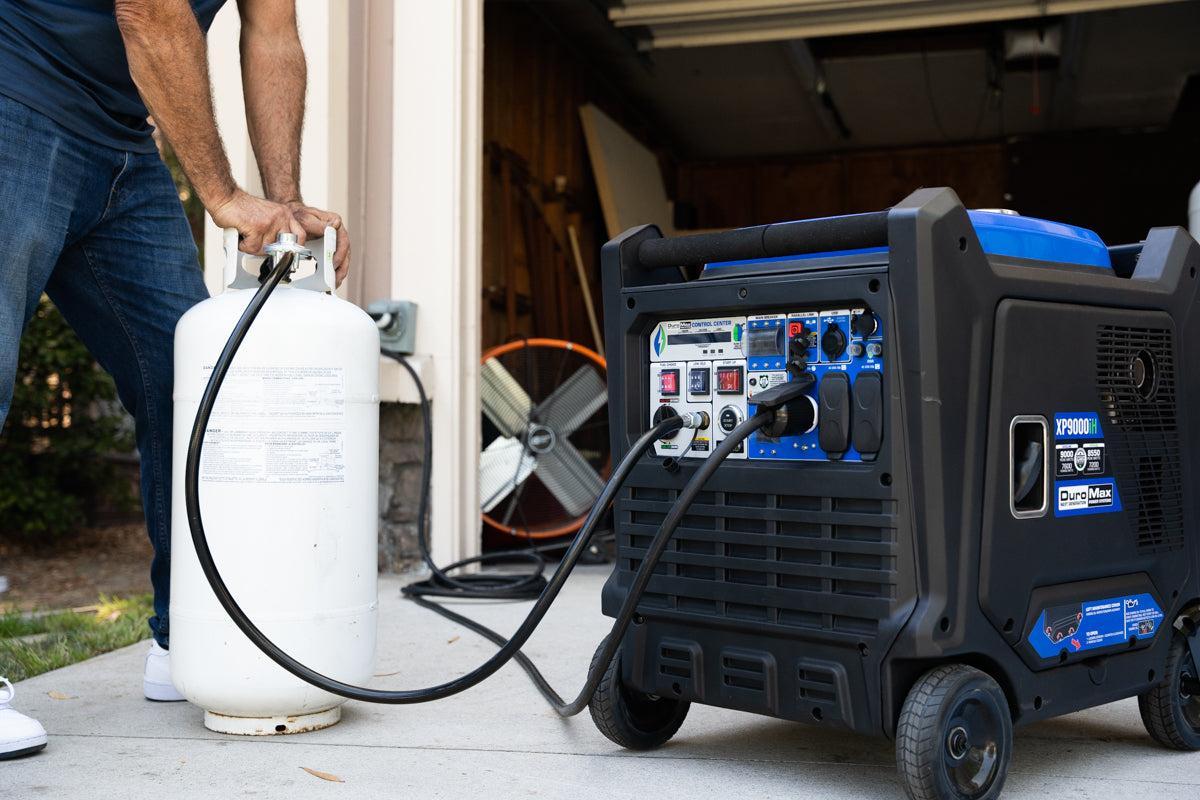 9,000 Watt Dual Fuel Portable Inverter Generator with CO Alert - Reliable Backup Power for Home, Camping & Emergency Use