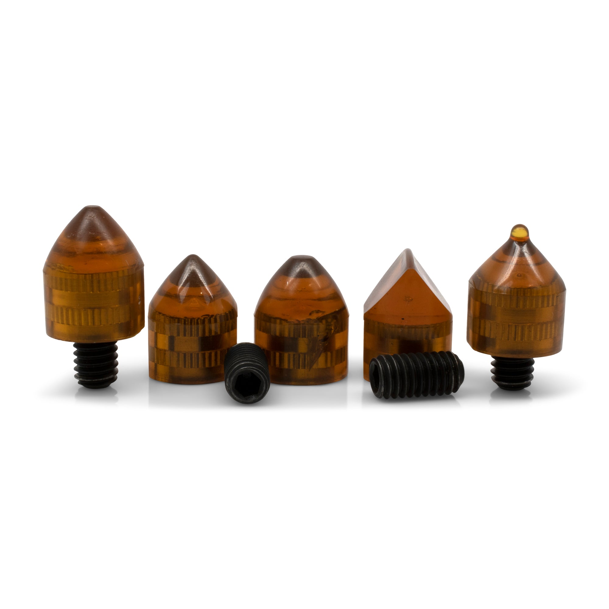 KECO Variety Pack Root Beer Interchangeable Micro Knockdown Tips (5 Pack) - Perfect for Airsoft, Paintball & Tactical Training Scenarios