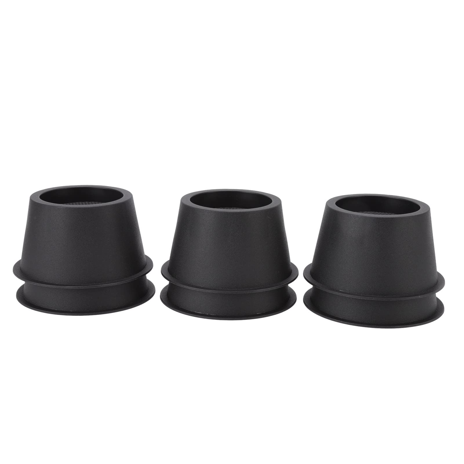2.8 Inch Black Plastic Furniture Risers for Sofa, Bed, Table - Heavy Duty Support for Couch, Bed Frame & Table Legs - Perfect for Home, Office & Dorm Room Use