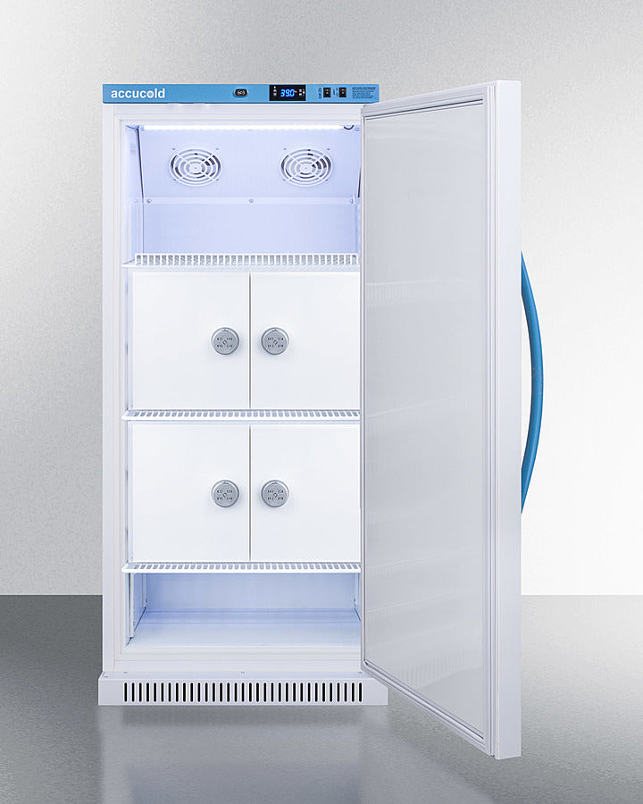 Accucold 8 Cu.Ft. MOMCUBE™ Breast Milk Refrigerator with Interior Lockers - Compact Medical Grade Freezer for Nursing Mothers, Hospitals & Daycares - Perfect for Storing Breast Milk Safely at Home or Work