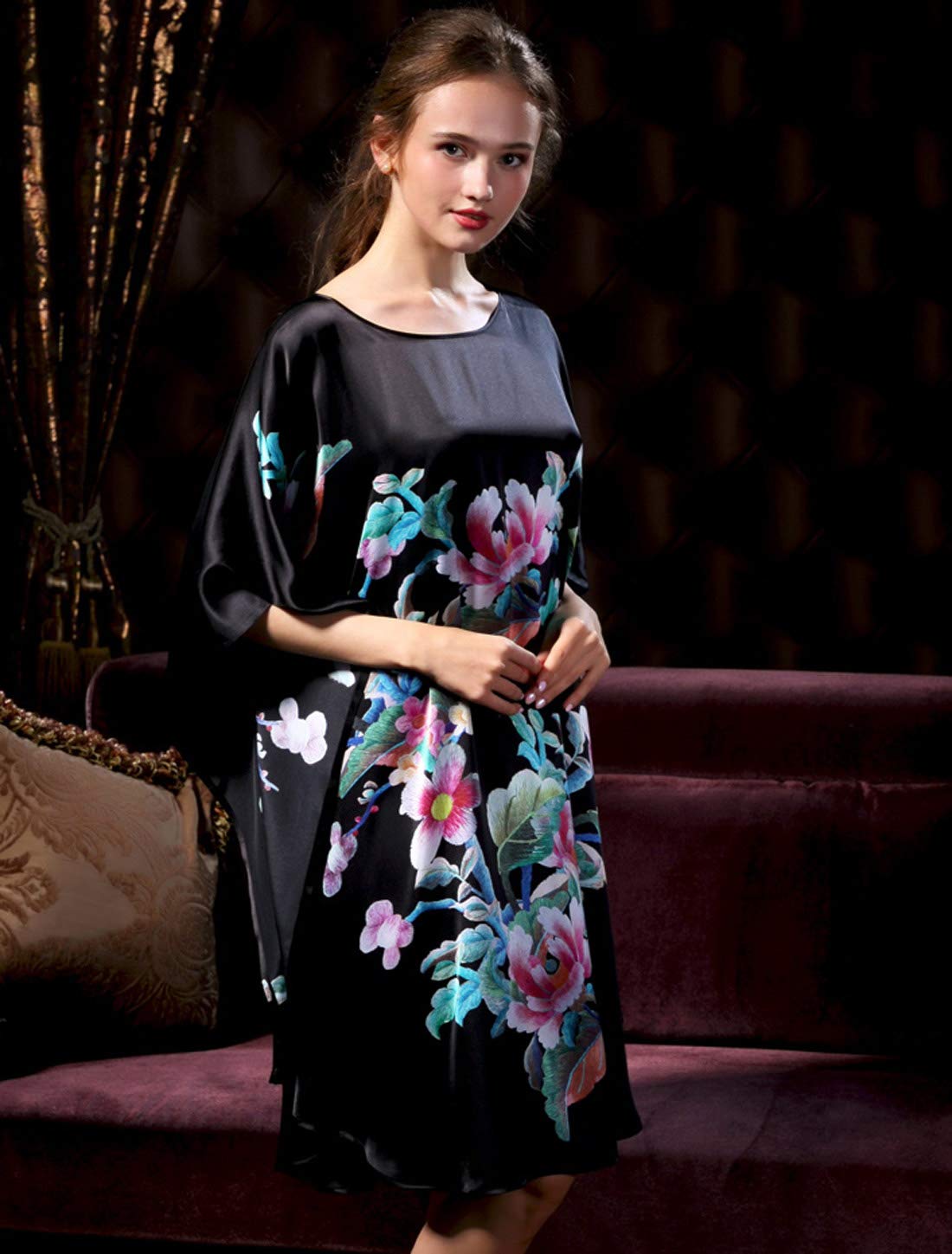 Grace Silk 100% Pure Mulberry Silk Nightgown for Women - Luxury Sleepwear for Comfortable Nights & Bridal Lingerie