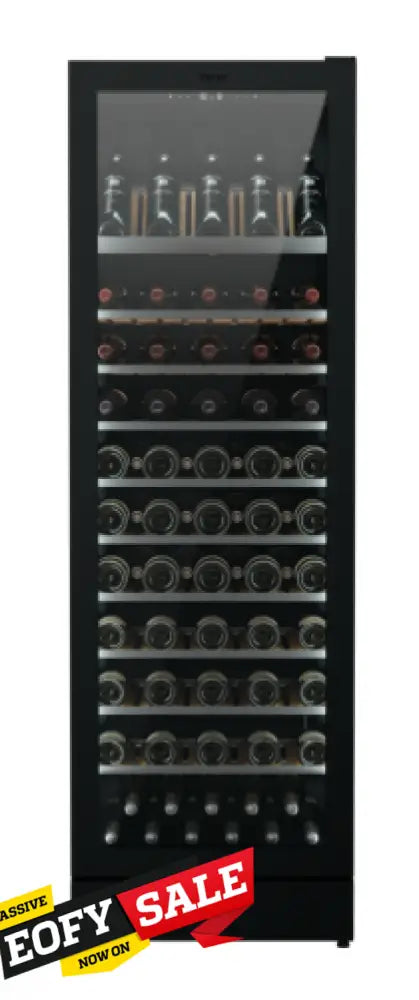 Vintec VWM198PBA L Premium 126 Bottle Left Hinge Multi-Temperature Wine Cooler - Perfect for Home, Restaurant & Wine Collector Storage