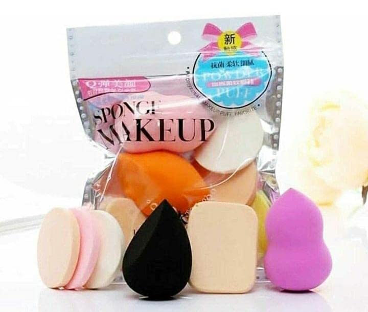 V.R COSMETIC Makeup Sponge Set - 6 Pack Round & Soft Foundation Blender for Face, Eyes & Cheeks - Wet/Dry Beauty Blender for Liquid, Powder & Cream Cosmetics - Perfect for Everyday Makeup, Travel & Professional Use