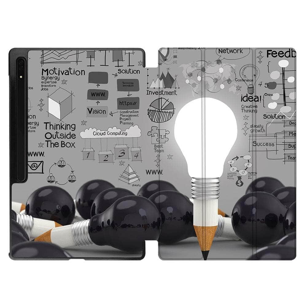 MTT 2022 Galaxy Tab S8 Plus X800 Tri-Fold Stand Case - Premium Protective Cover with Auto Sleep/Wake for Samsung Tablet - Perfect for Work, Travel & Home Entertainment