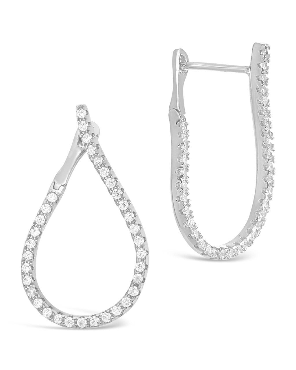 CZ Studded Drop Earrings for Women - Sparkling Cubic Zirconia Dangle Earrings | Perfect for Parties, Weddings & Evening Events