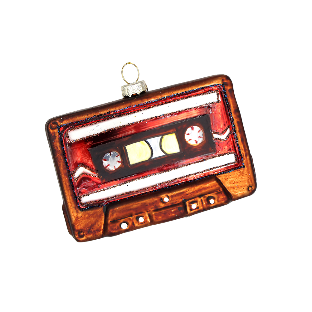 Vintage Cassette Tape Ornament - Retro Music Decor for Christmas Tree & Home - Perfect Gift for Music Lovers & 80s Nostalgia Fans