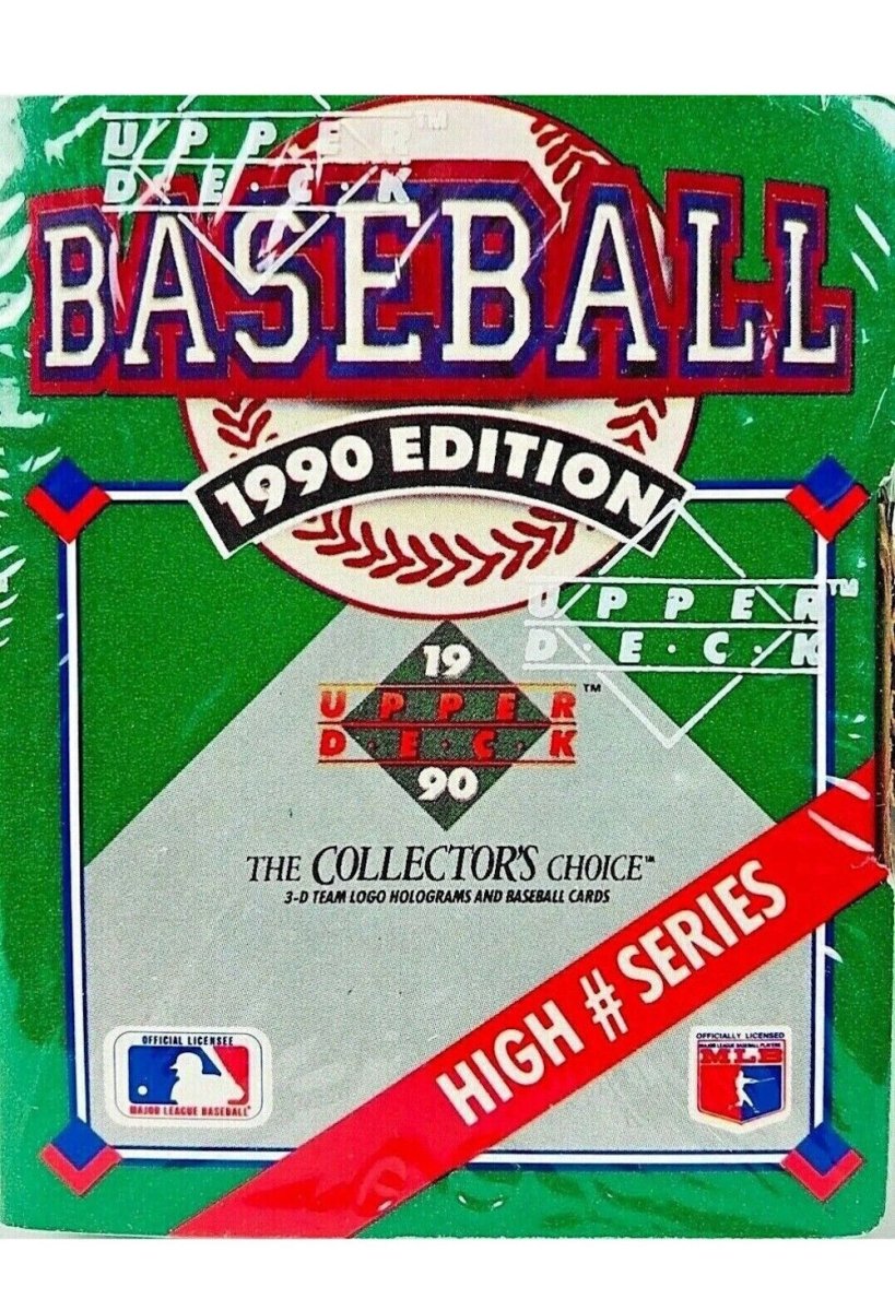 1990 Upper Deck MLB Baseball High Series Factory Sealed Trading Card Box - Vintage Collectors Edition for Sports Memorabilia & Investment, Perfect for Baseball Fans, Card Collectors, and Gift Giving