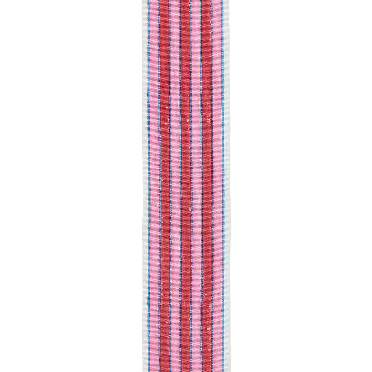 Trim Ayra Stripe Block Printed Cotton Pink Dress - Perfect for Summer Outfits, Beach Vacations & Boho Fashion