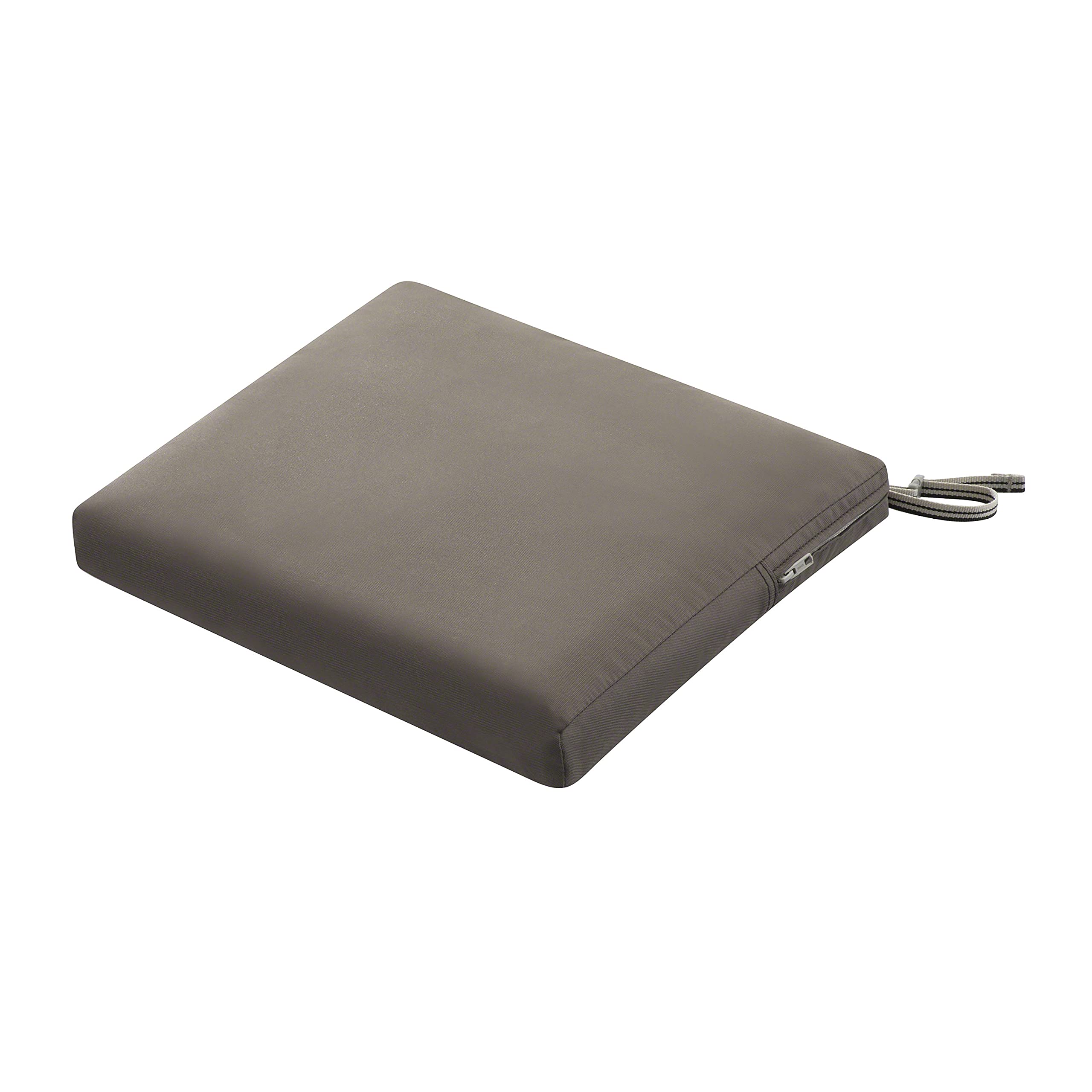 Water-Resistant Patio Chair Cushion 18x18 Inch - Dark Taupe for Outdoor Furniture