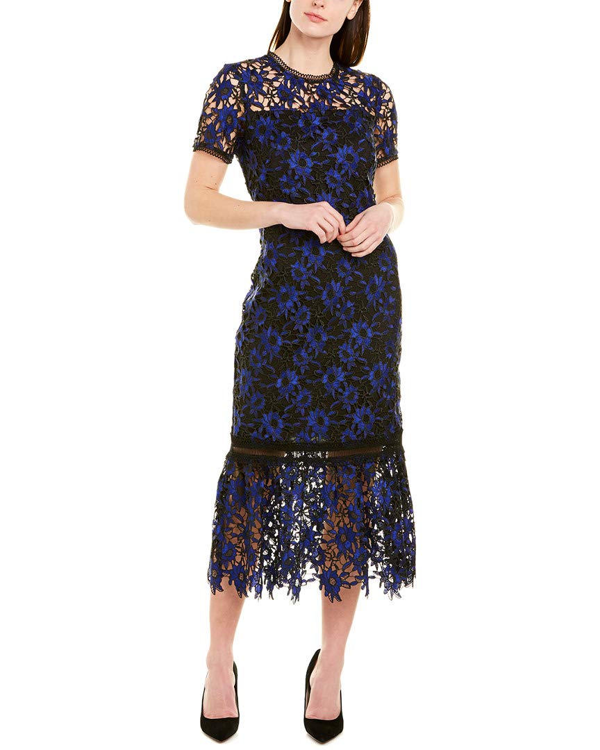 Shoshanna Women's Talisa Floral Print Midi Dress - Elegant Summer Party & Wedding Guest Outfit