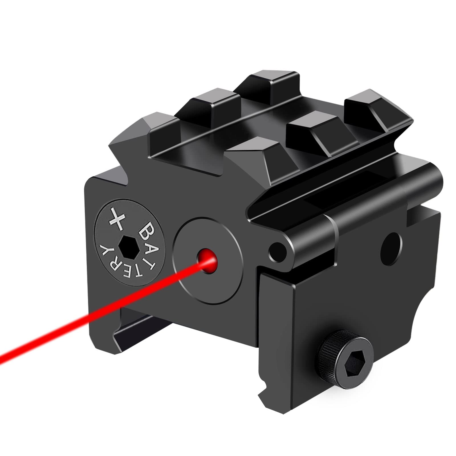 Nihowban Pistol Laser Sight - Mini Red Laser & Red Dot Gun Sight with Rail Mount for Weaver/Picatinny Rail - Perfect for Hunting, Tactical Shooting & Home Defense
