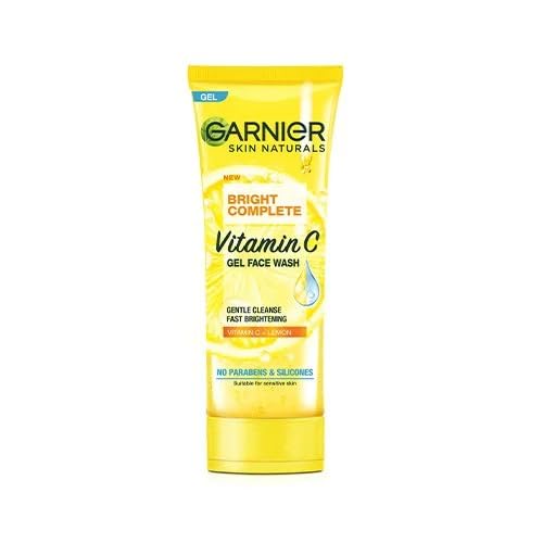 Garnier Bright Complete Vitamin C Skincare Set - Night Cream (18g), Face Serum (7ml), Gel Face Wash (50g) | Brightening, Anti-Aging | Perfect for Nighttime Routine & Glowing Skin