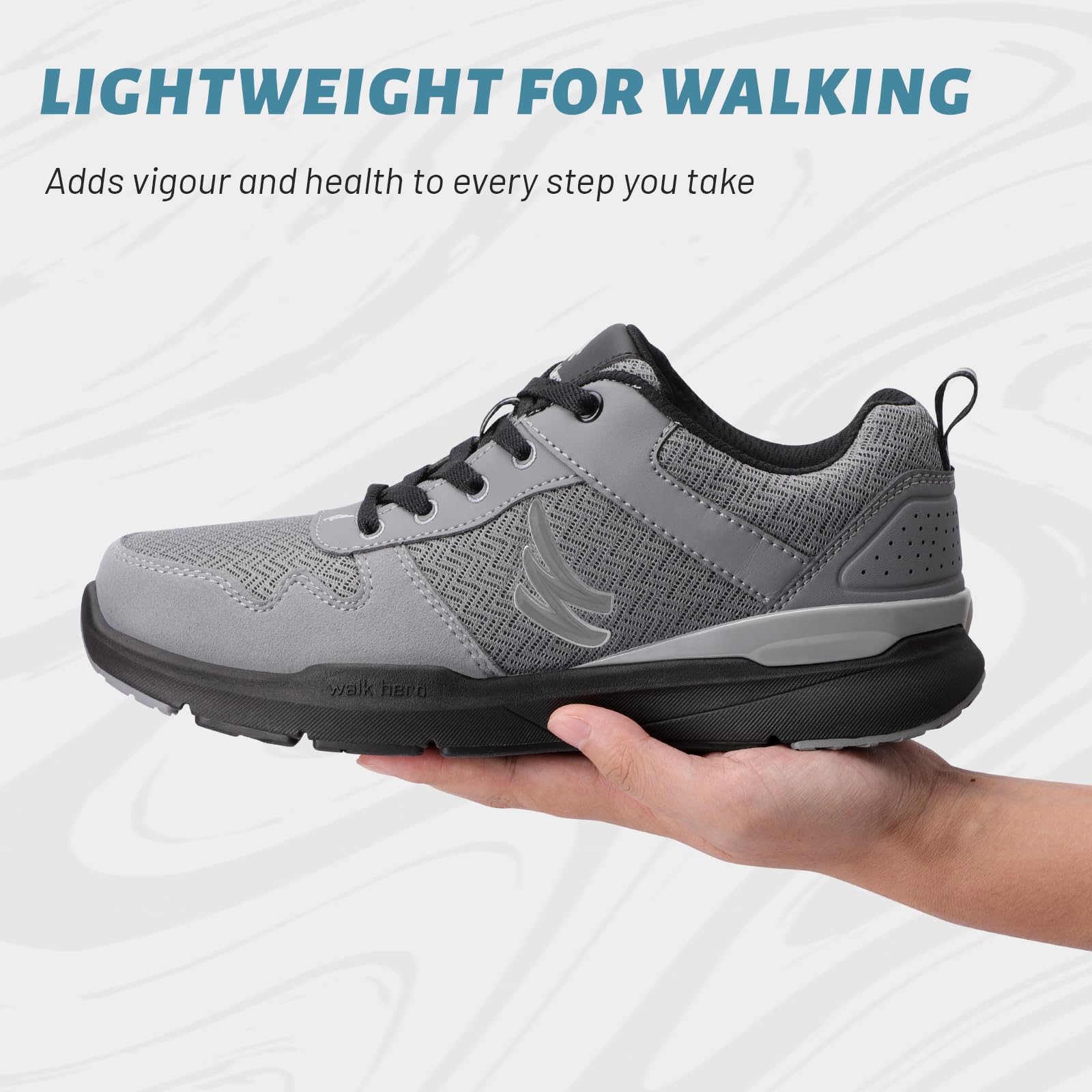 Men's Orthopedic Walking Shoes for Plantar Fasciitis Relief - Arch Support Sneakers with Non-Slip Rubber Sole - Comfortable Casual Shoes for Daily Wear & Pain Relief - Perfect for Work, Travel & Outdoor Activities