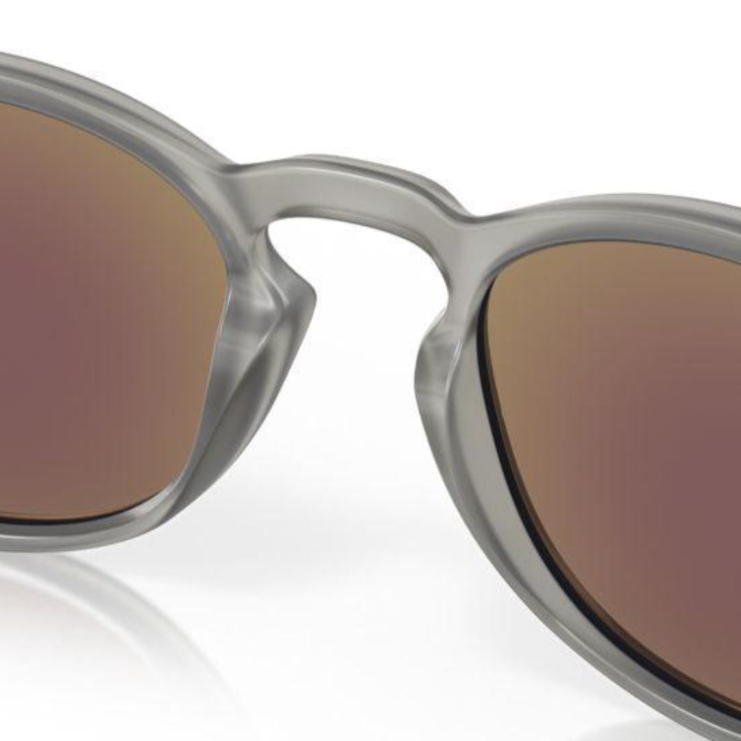 Oakley Latch Low Bridge Fit Sunglasses - Matte Grey Ink Frame with Prizm Sapphire Polarized Lenses (Model 0OO9349 934942) - Perfect for Driving, Outdoor Sports & Everyday Wear
