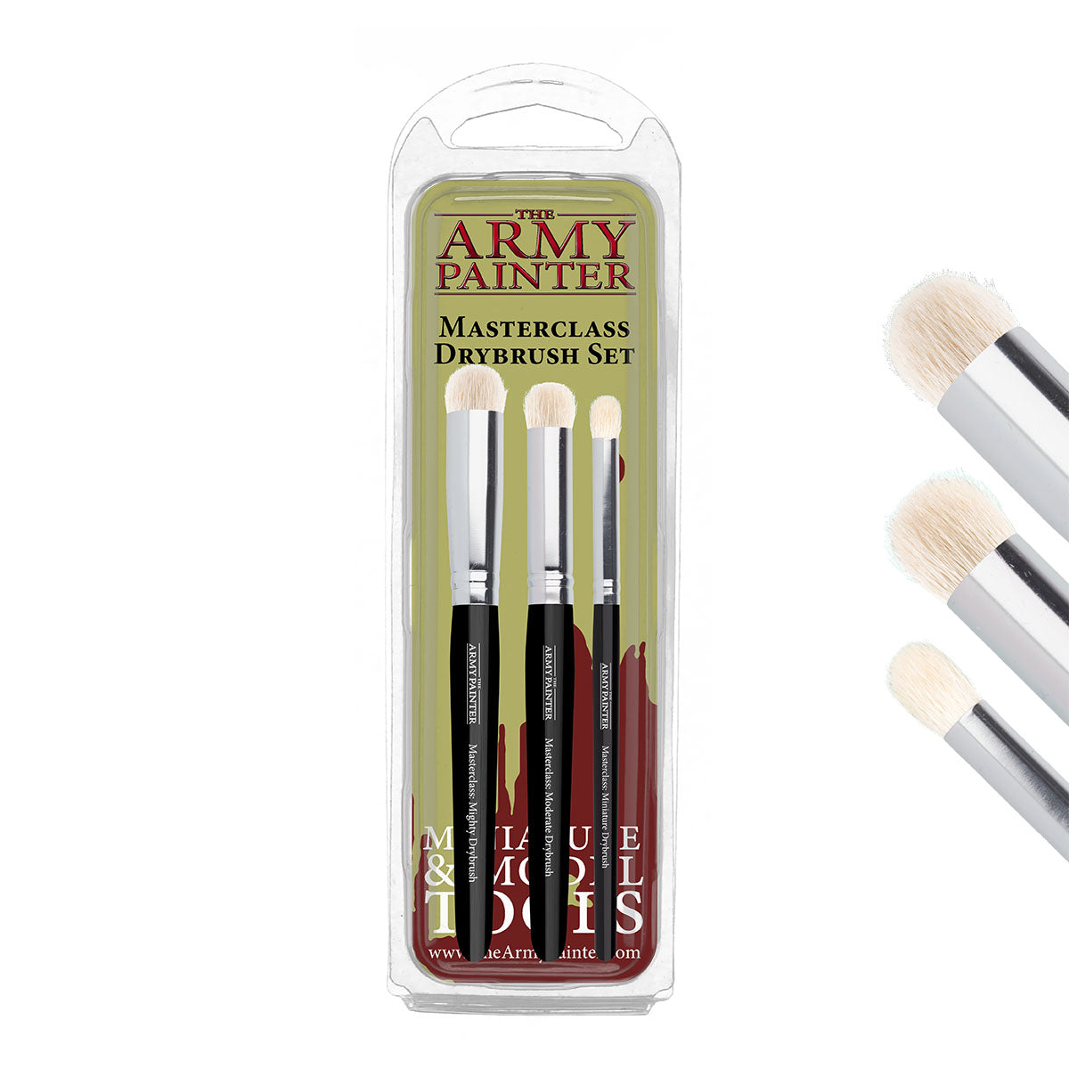 Professional Dry Brush Set for Acrylic & Oil Painting - High-Quality Artist Brushes for Detailing & Texture - Perfect for Canvas, Watercolor & Miniature Art