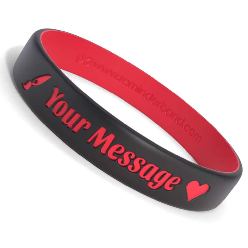 Custom Silicone Wristbands for Motivation & Events - Personalized Rubber Bracelets for Fundraisers, Awareness & Gifts - Reminderband Luxe Collection | Perfect for Charity Events, Team Building & Promotional Campaigns