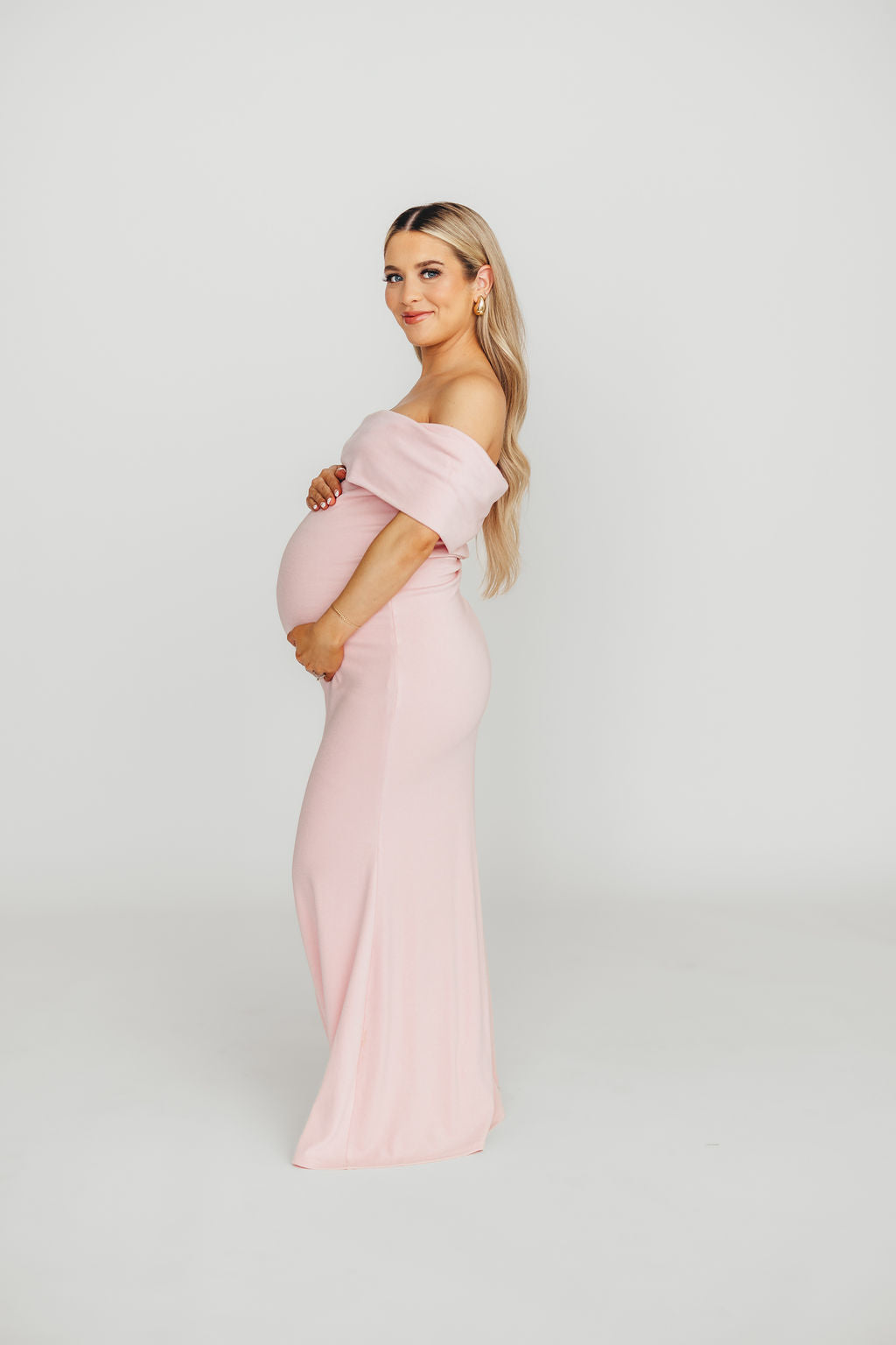 Monroe Maxi Dress in Dusty Pink - Bump Friendly Maternity Dress for Pregnancy | Pre Order Now | Perfect for Baby Showers, Beach Vacations & Summer Weddings