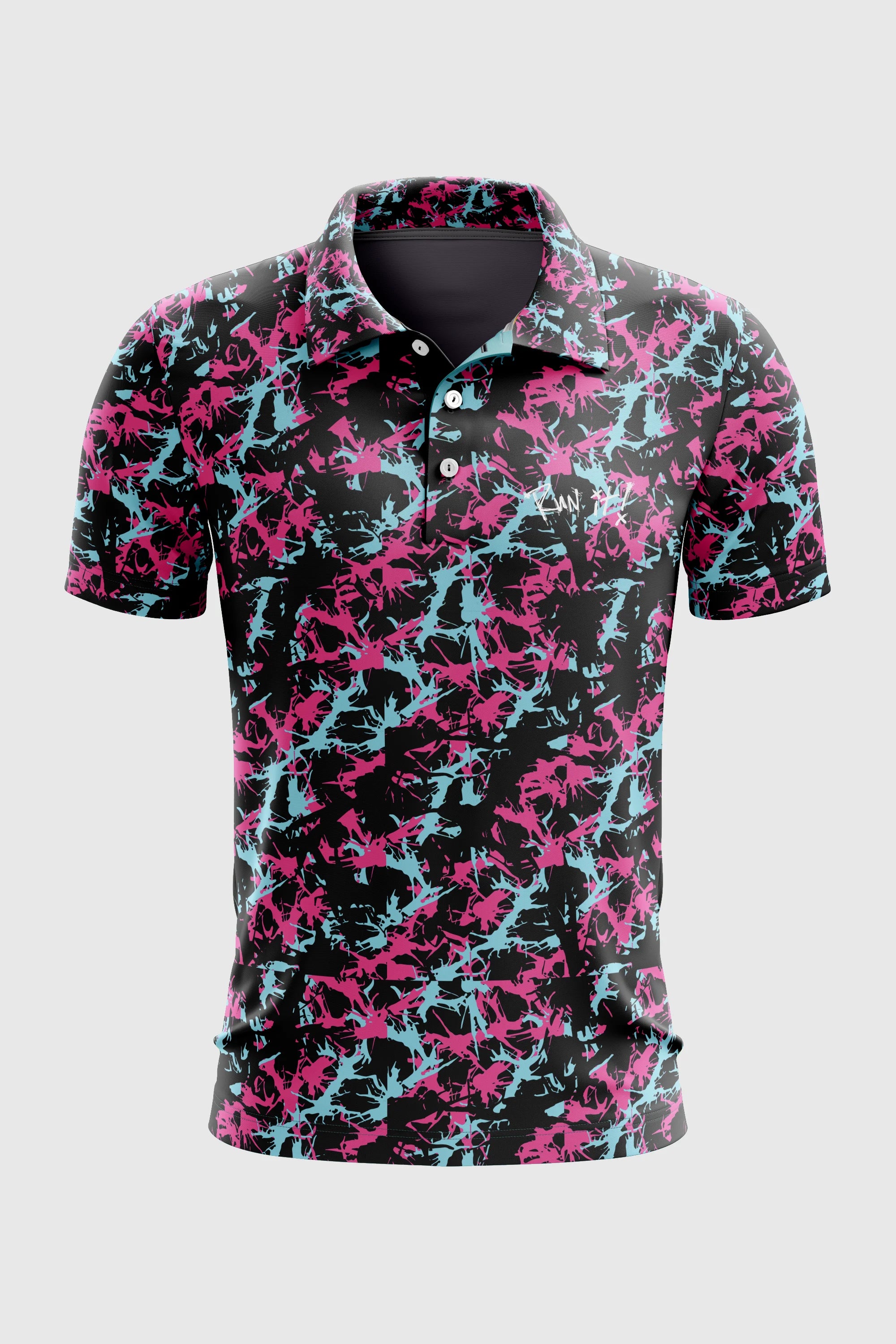Run It Par Tee Polo Shirt - Men's Casual Golf & Tennis Polo for Sports & Outdoor Activities
