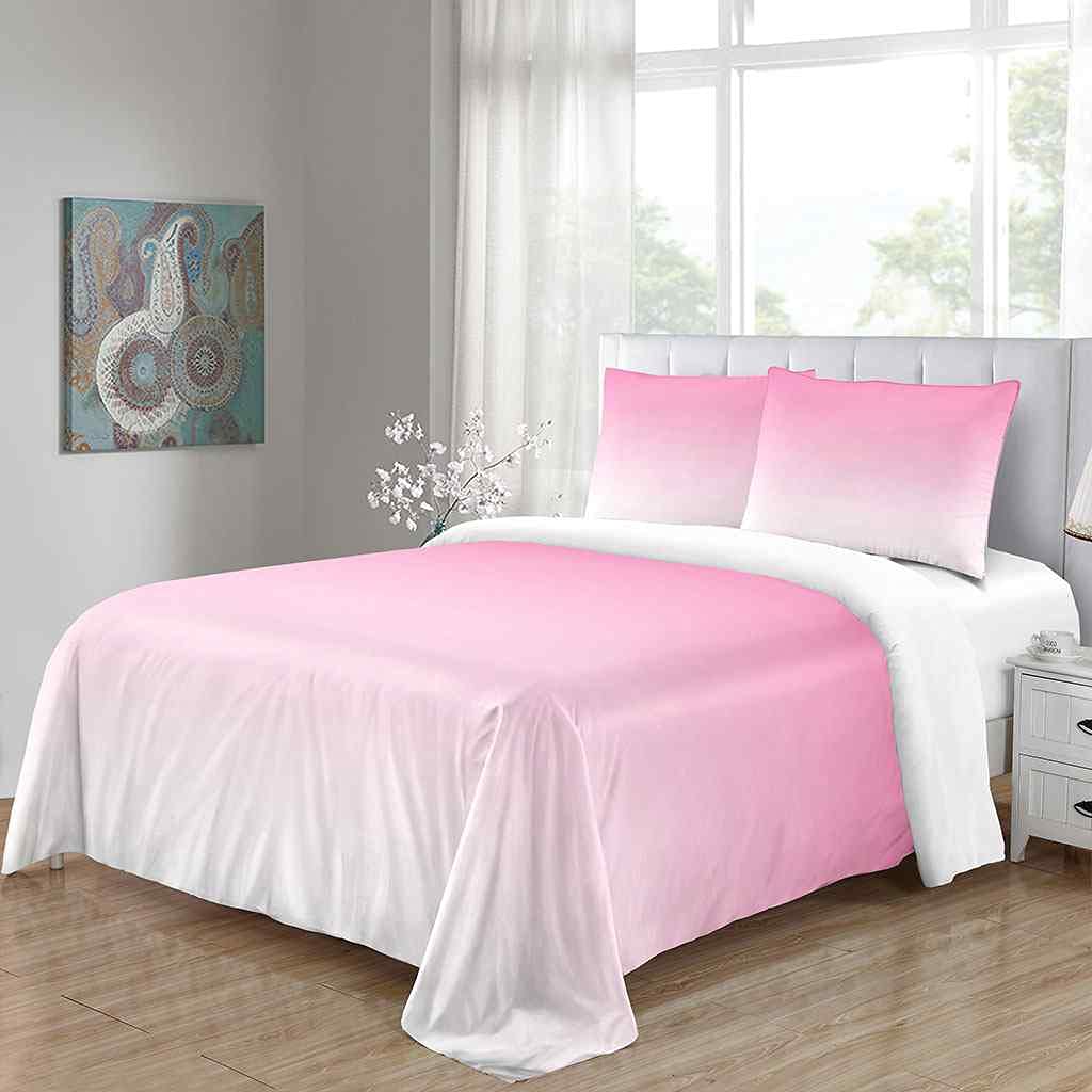 IOCXSO Pink Gradient Bedding Set - California King Duvet Cover 98
