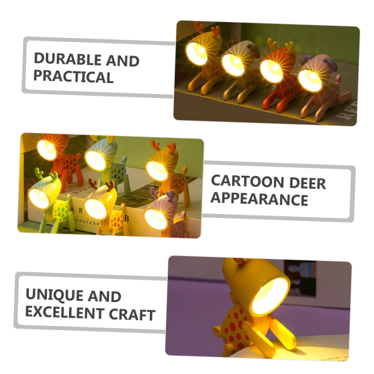 Angoily 3-Pack LED Pet Night Lights - Dimmable Night Light for Bedroom, Nursery, Kids Room | Perfect for Nighttime Safety & Comfort