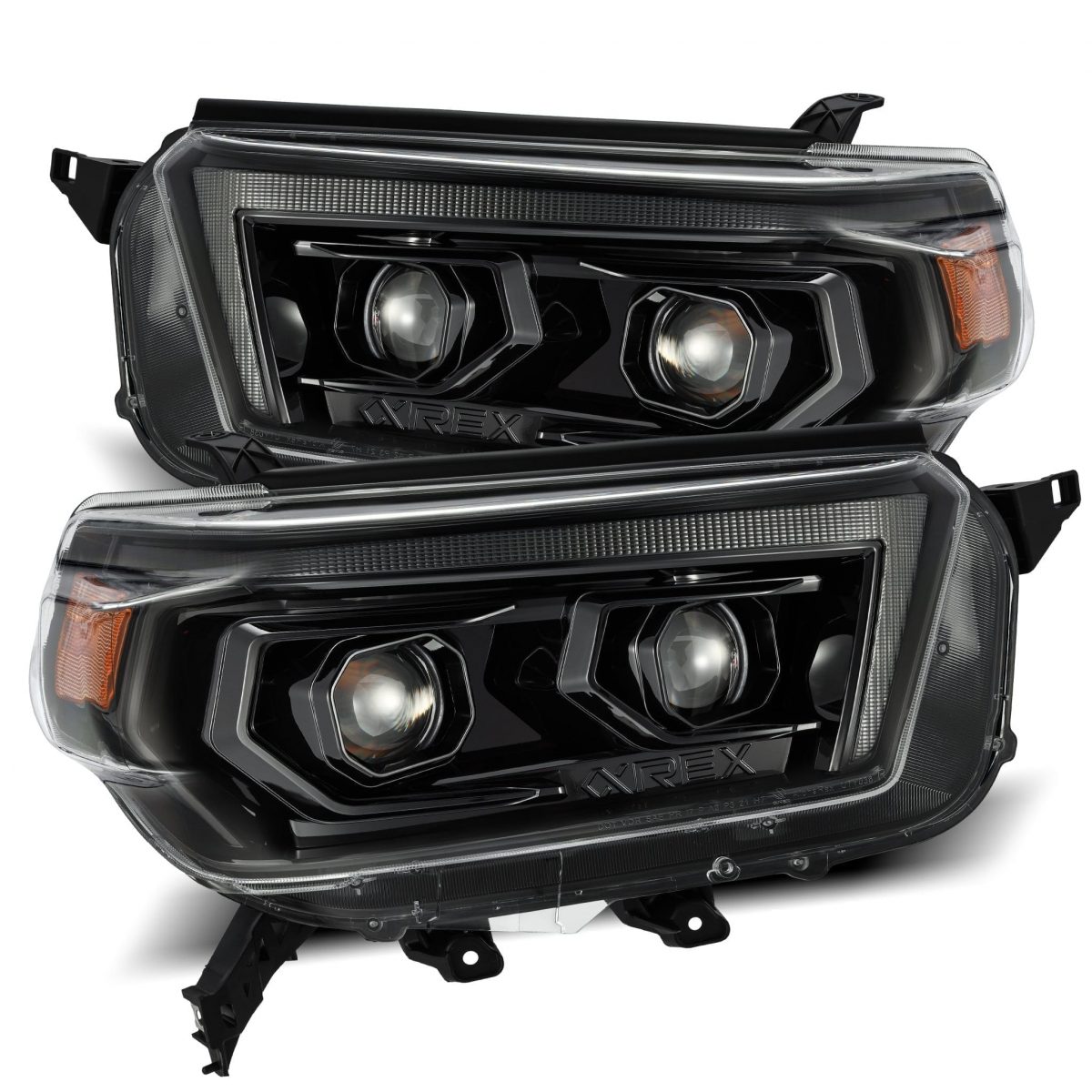 10-13 Toyota 4Runner PRO Series Halogen Projector Headlights Alpha Black - Upgrade Your Night Driving Visibility for Off-Road Adventures & Daily Commutes