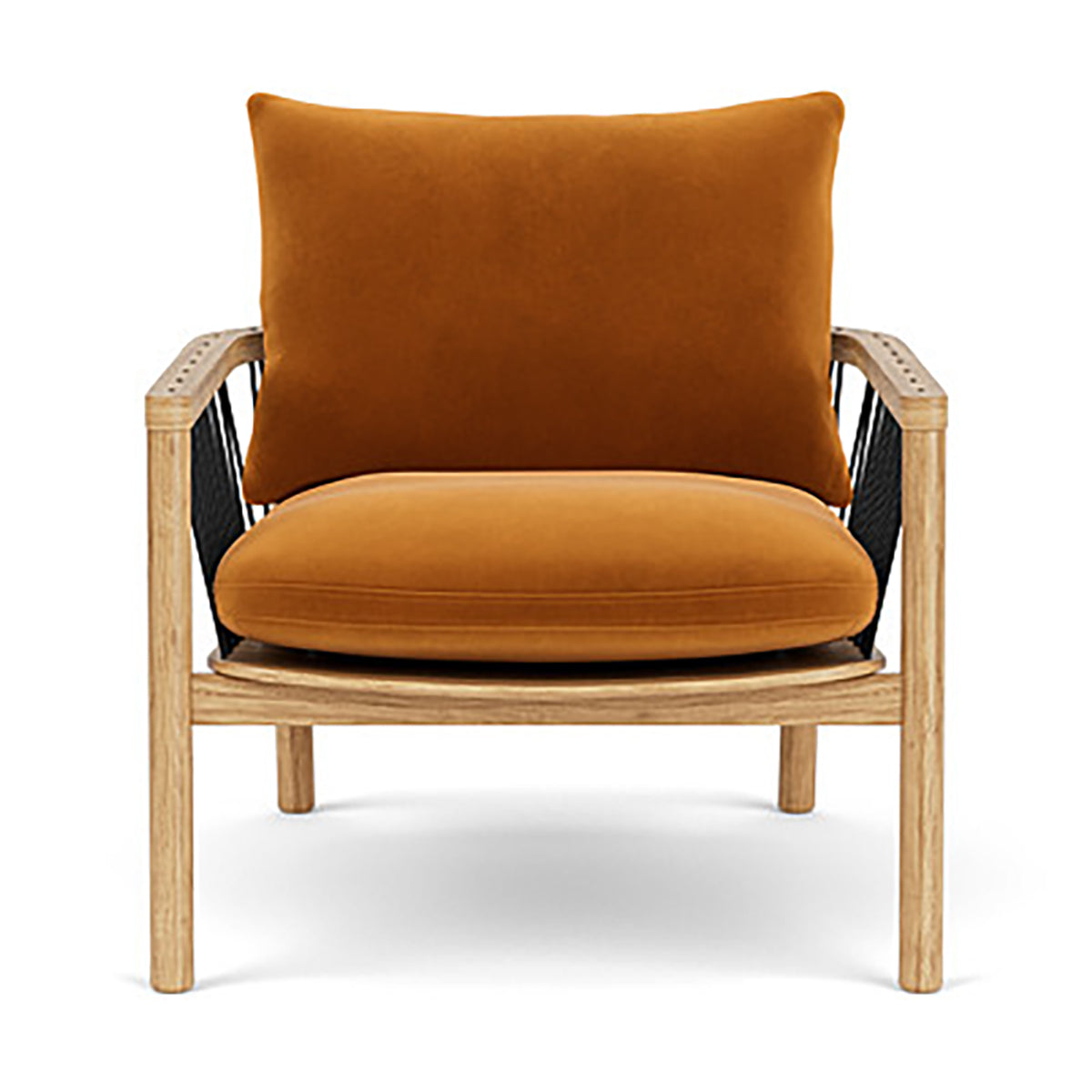 Luxury Enzo Velvet Armchair - Modern Accent Chair for Living Room, Bedroom & Office - Soft Upholstered Lounge Chair with Solid Wood Legs - Perfect for Home Decor, Reading Nook & Relaxation
