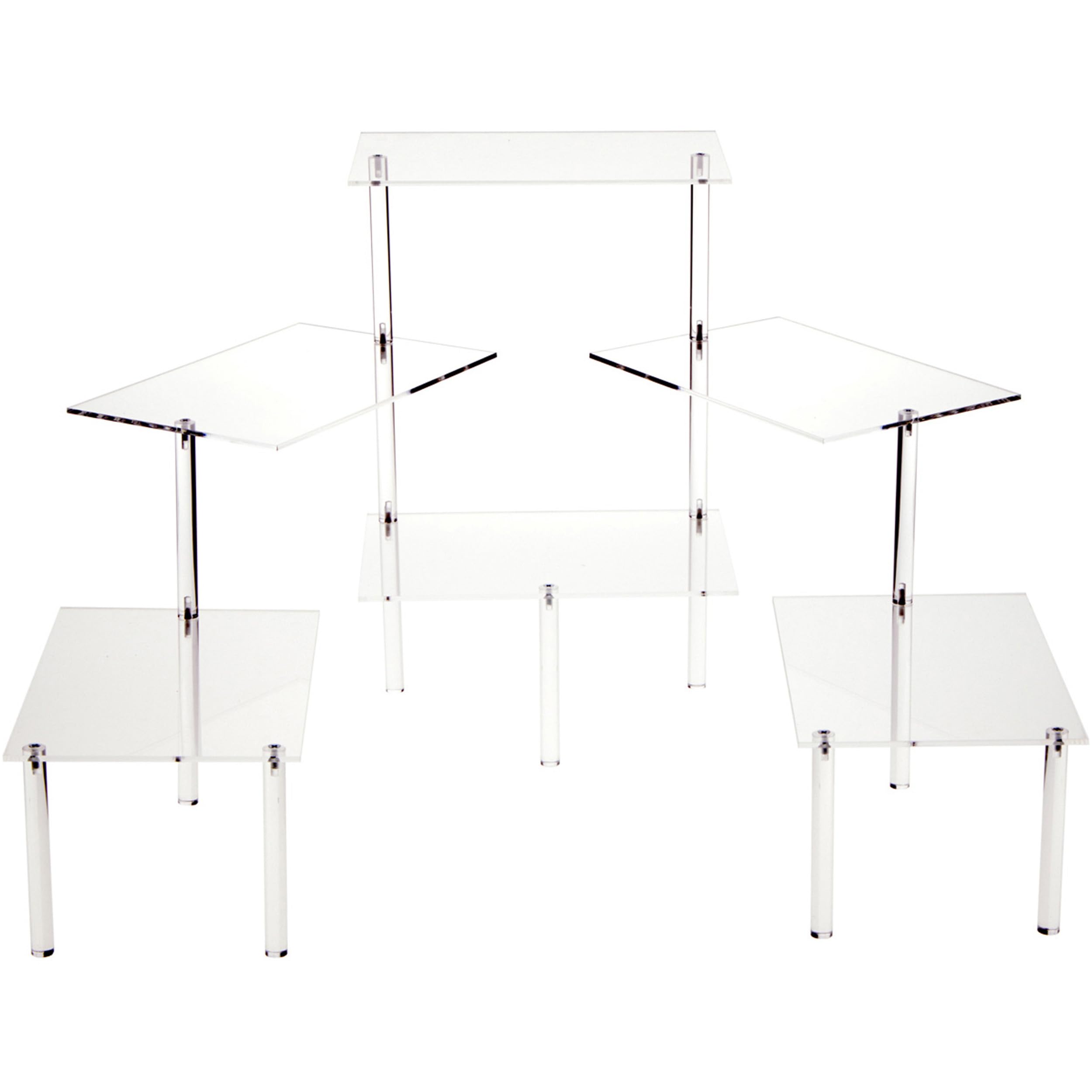 Plymor Clear Acrylic 6-Tier Display Shelf - 18.75