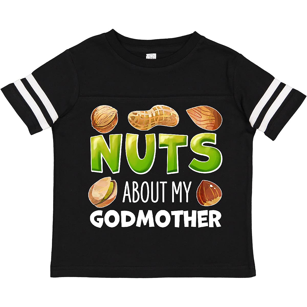 Nut Lover's Toddler T-Shirt - Cute Peanut, Almond & Pistachio Print - Perfect Gift for Godmother & Kids | Playdates, Family Outings, Birthday Parties