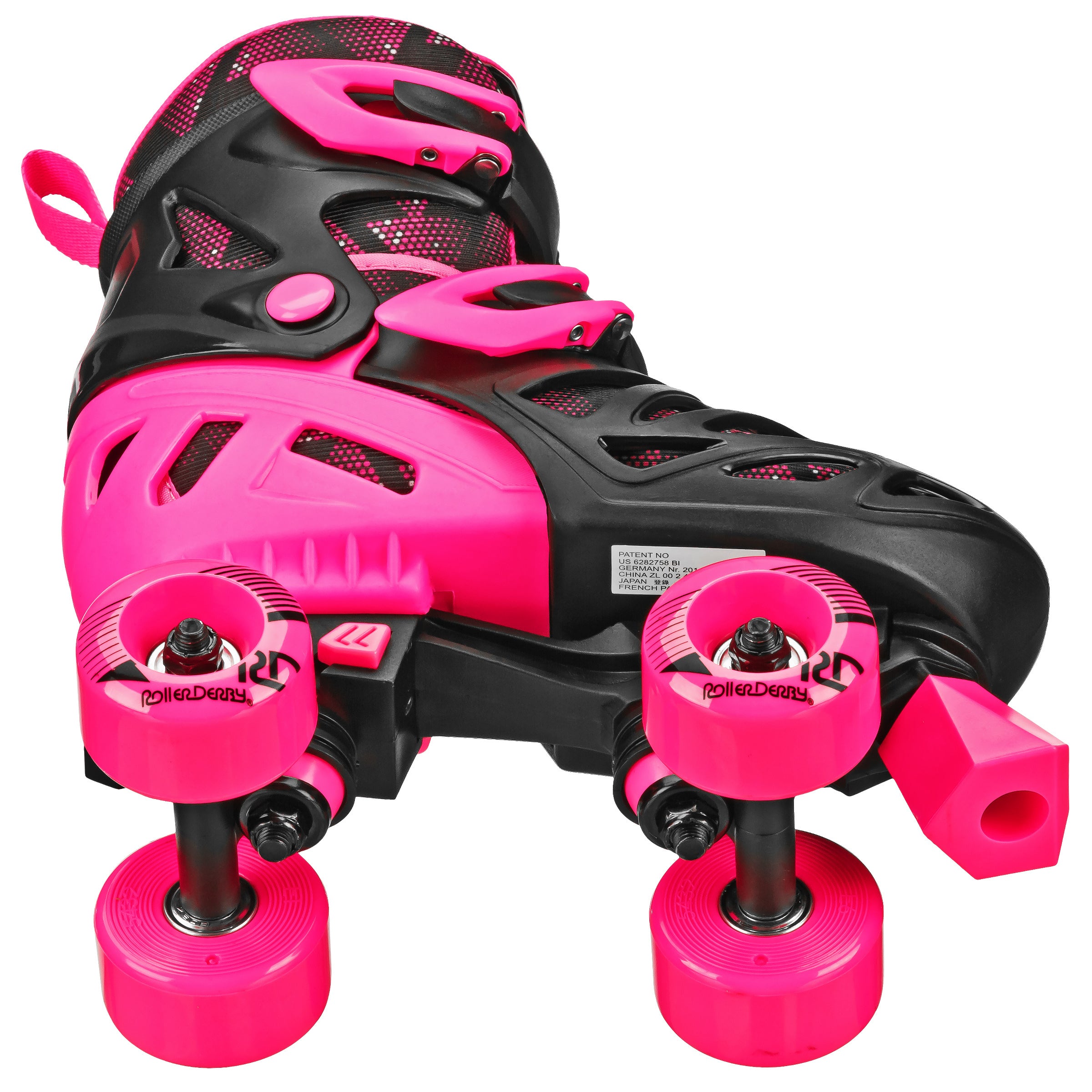 Trac Star Adjustable Roller Skates for Girls - Youth Quad Skates with Light-Up Wheels for Indoor & Outdoor Fun - Perfect for Birthday Gifts, Roller Rinks & Park Adventures