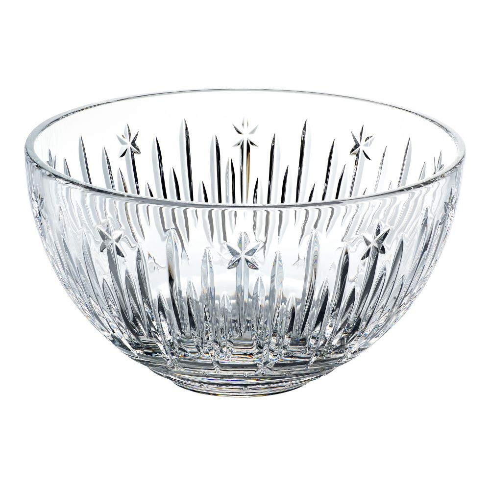 Waterford Winter Wonders Midnight Bowl - 8 Inch Clear Crystal Bowl for Holiday Decor, Candy, and Centerpieces | Elegant Dining & Home Decor