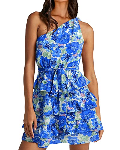 Floral Blue White